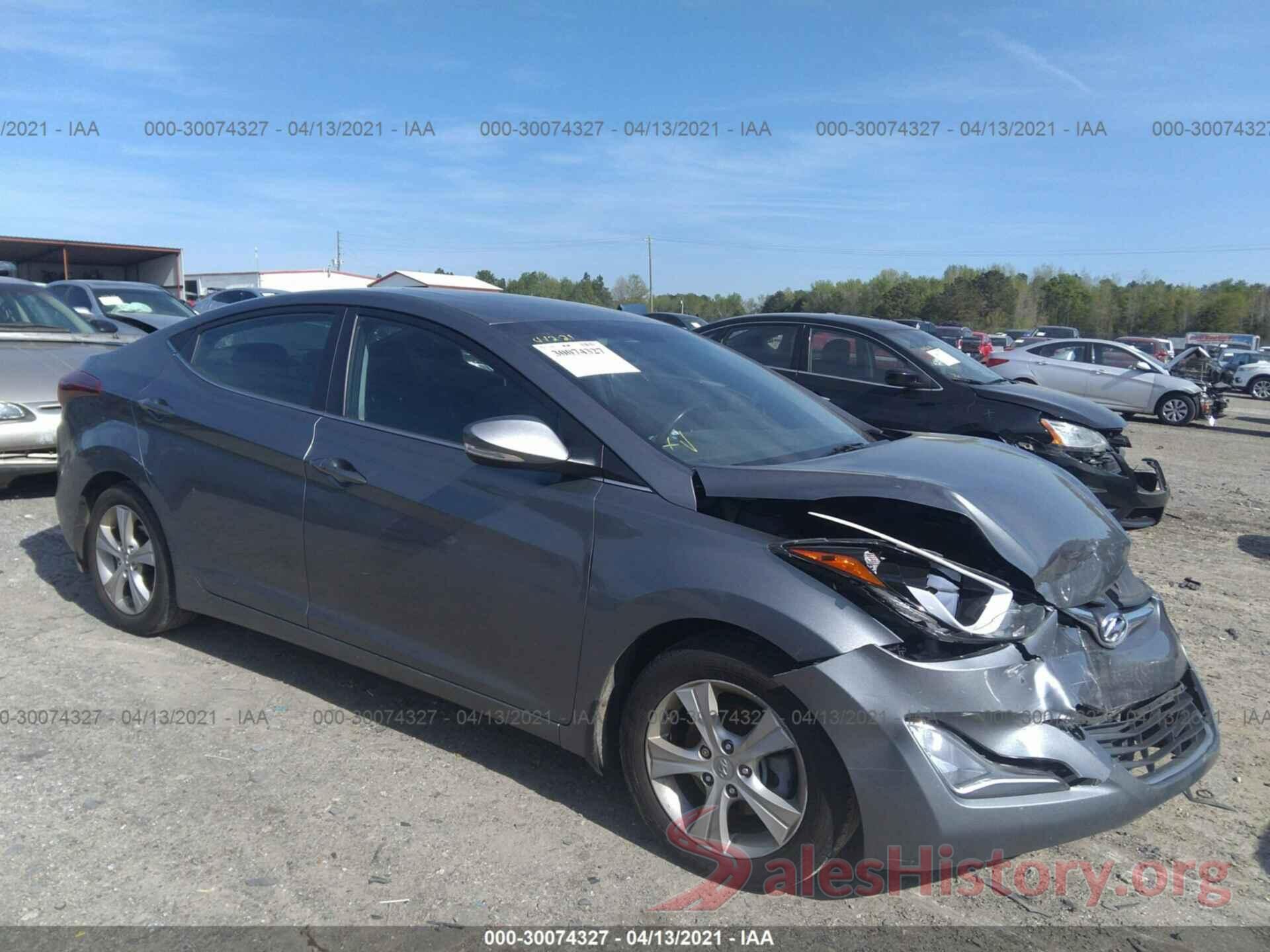 KMHDH4AE3GU581522 2016 HYUNDAI ELANTRA