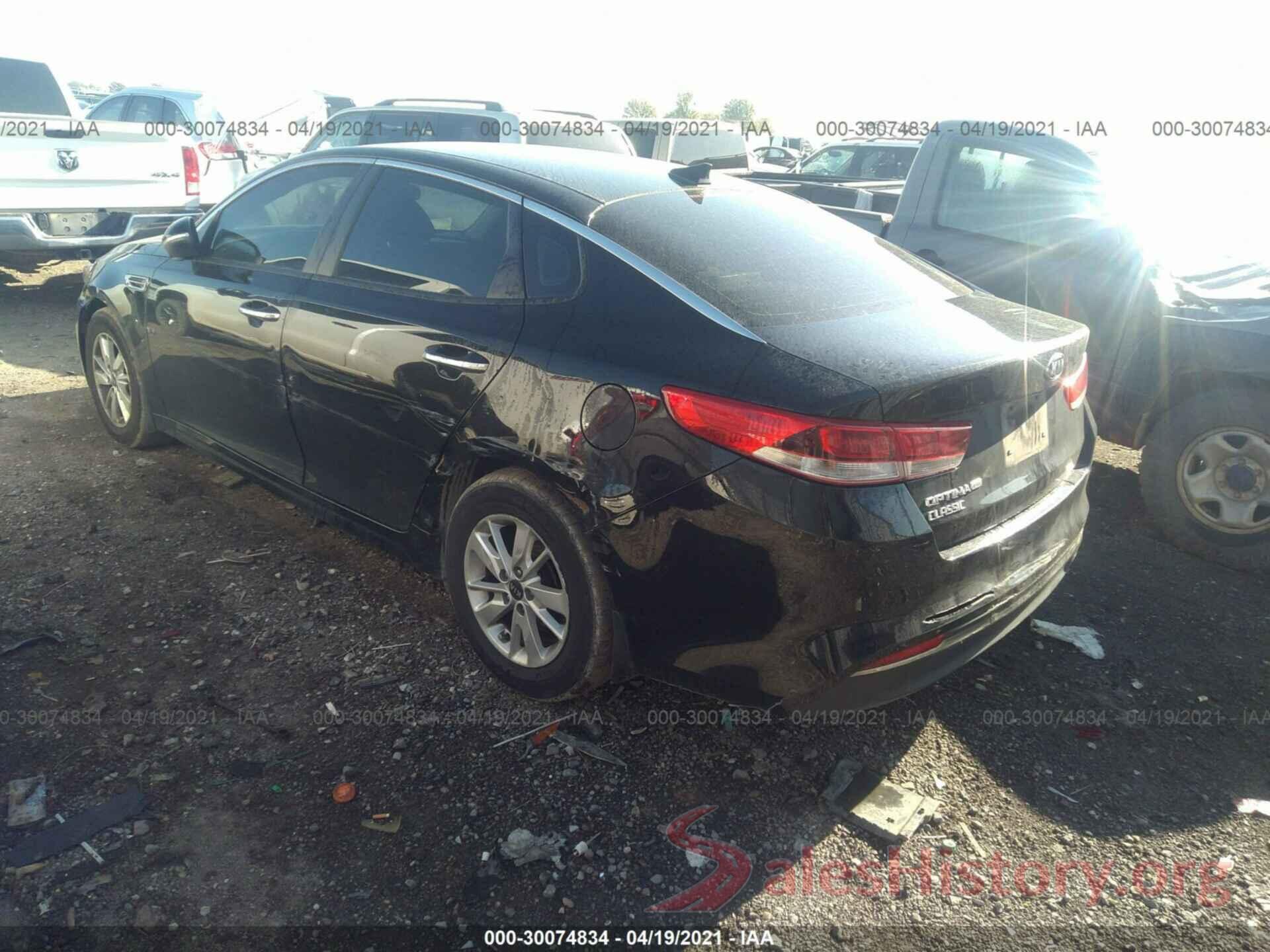 5XXGT4L33GG111783 2016 KIA OPTIMA