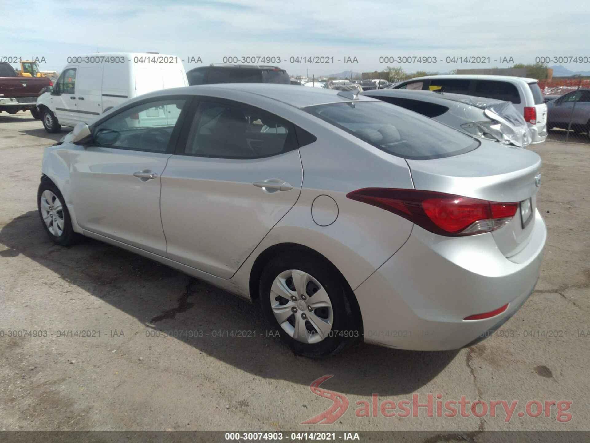 5NPDH4AE3GH748766 2016 HYUNDAI ELANTRA