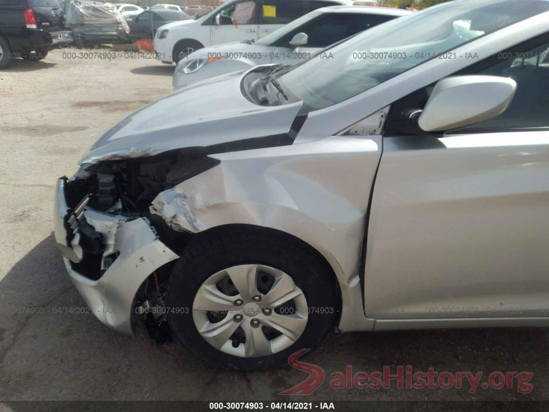 5NPDH4AE3GH748766 2016 HYUNDAI ELANTRA