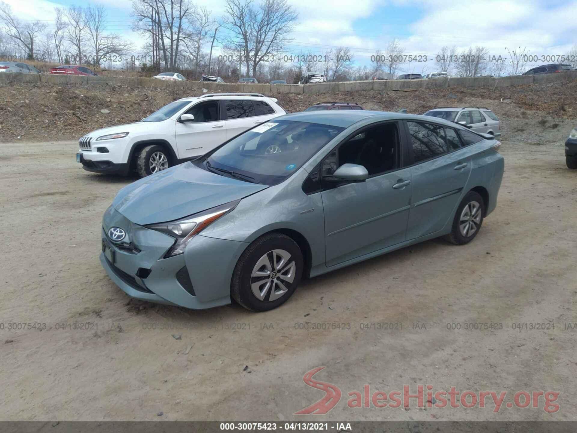 JTDKBRFU6J3070362 2018 TOYOTA PRIUS