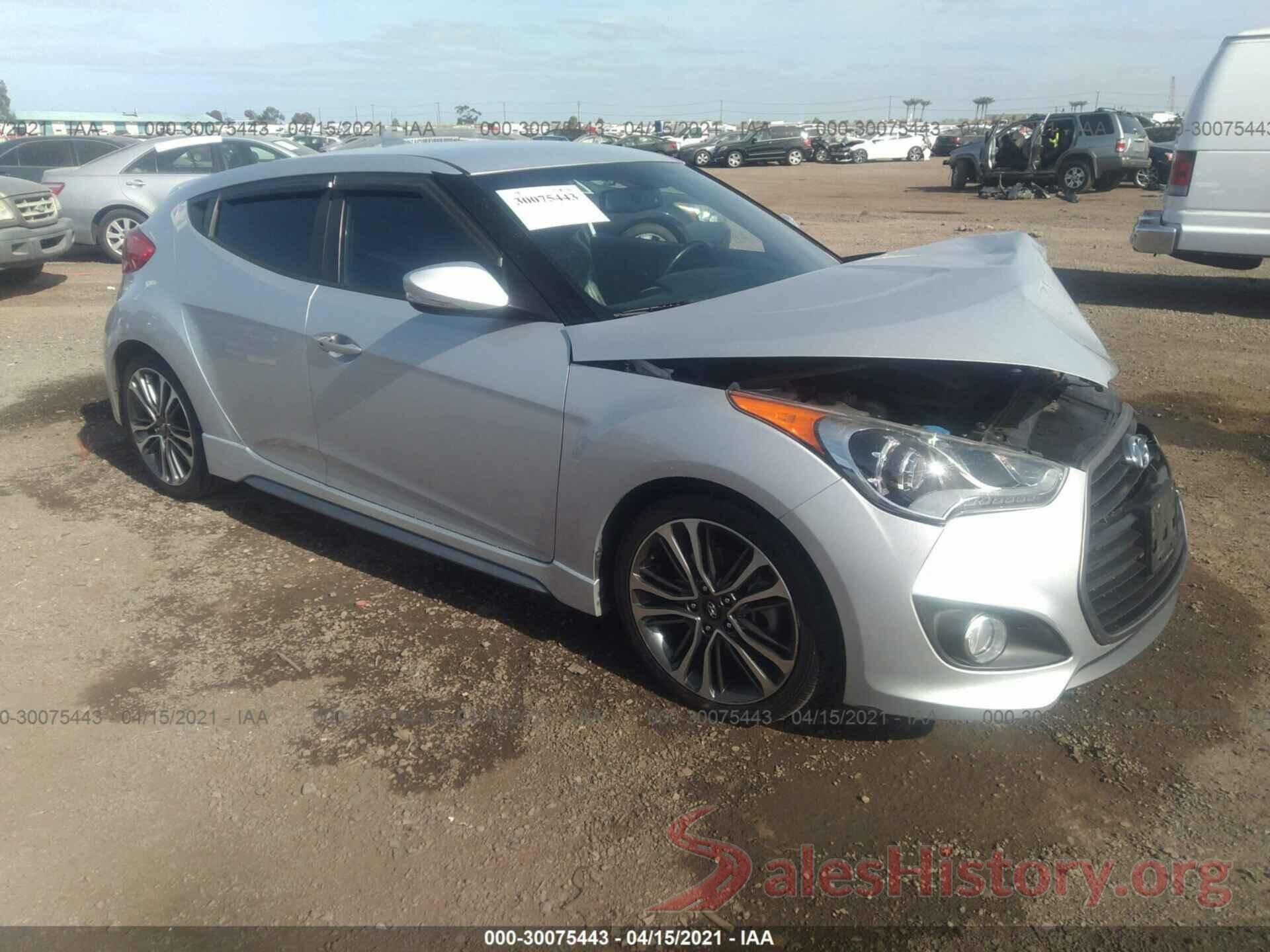 KMHTC6AE2GU255958 2016 HYUNDAI VELOSTER