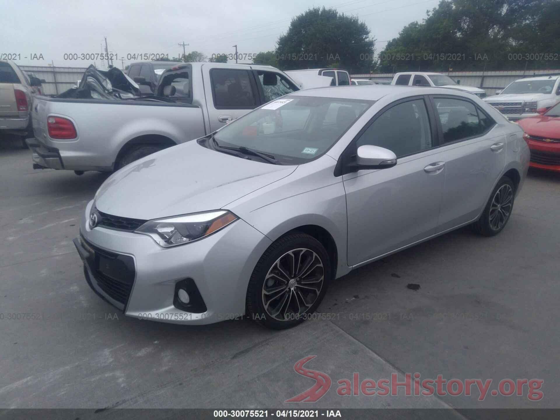 5YFBURHE4GP556863 2016 TOYOTA COROLLA