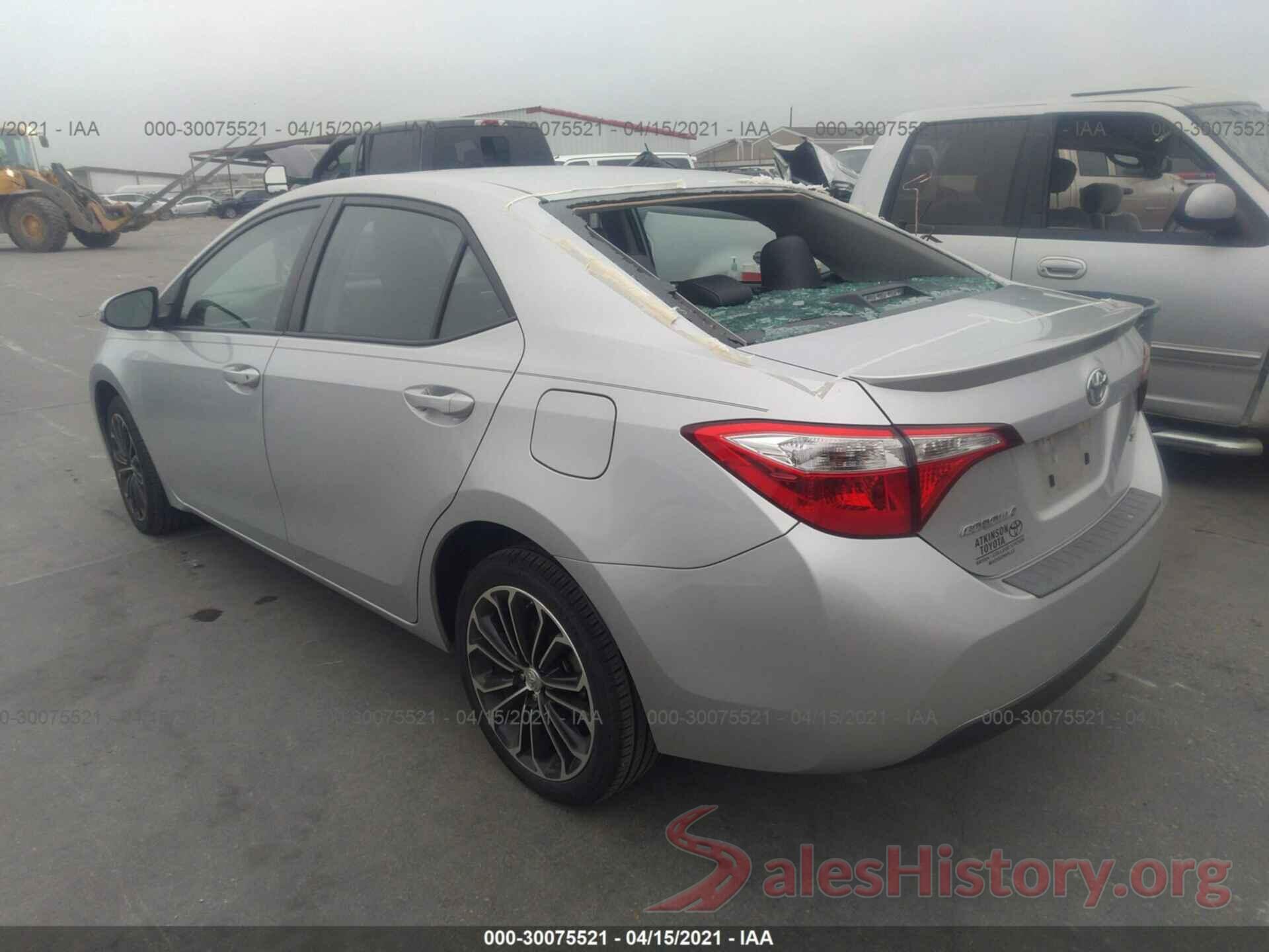 5YFBURHE4GP556863 2016 TOYOTA COROLLA