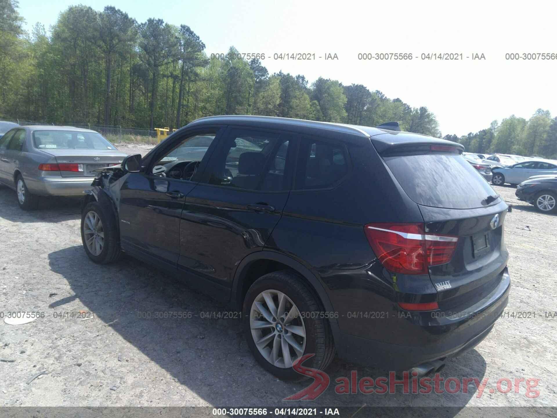 5UXWX9C34H0T18293 2017 BMW X3