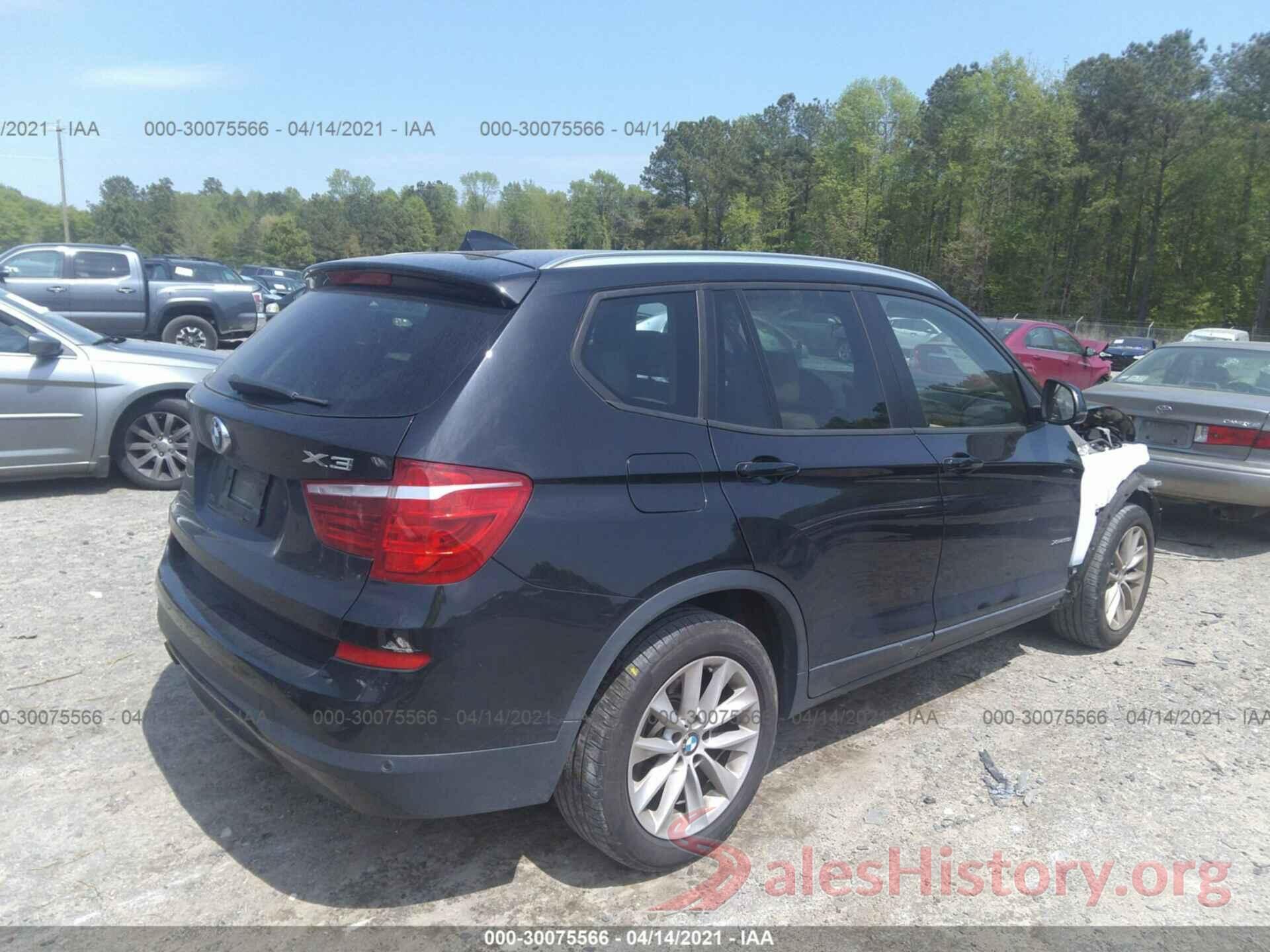 5UXWX9C34H0T18293 2017 BMW X3