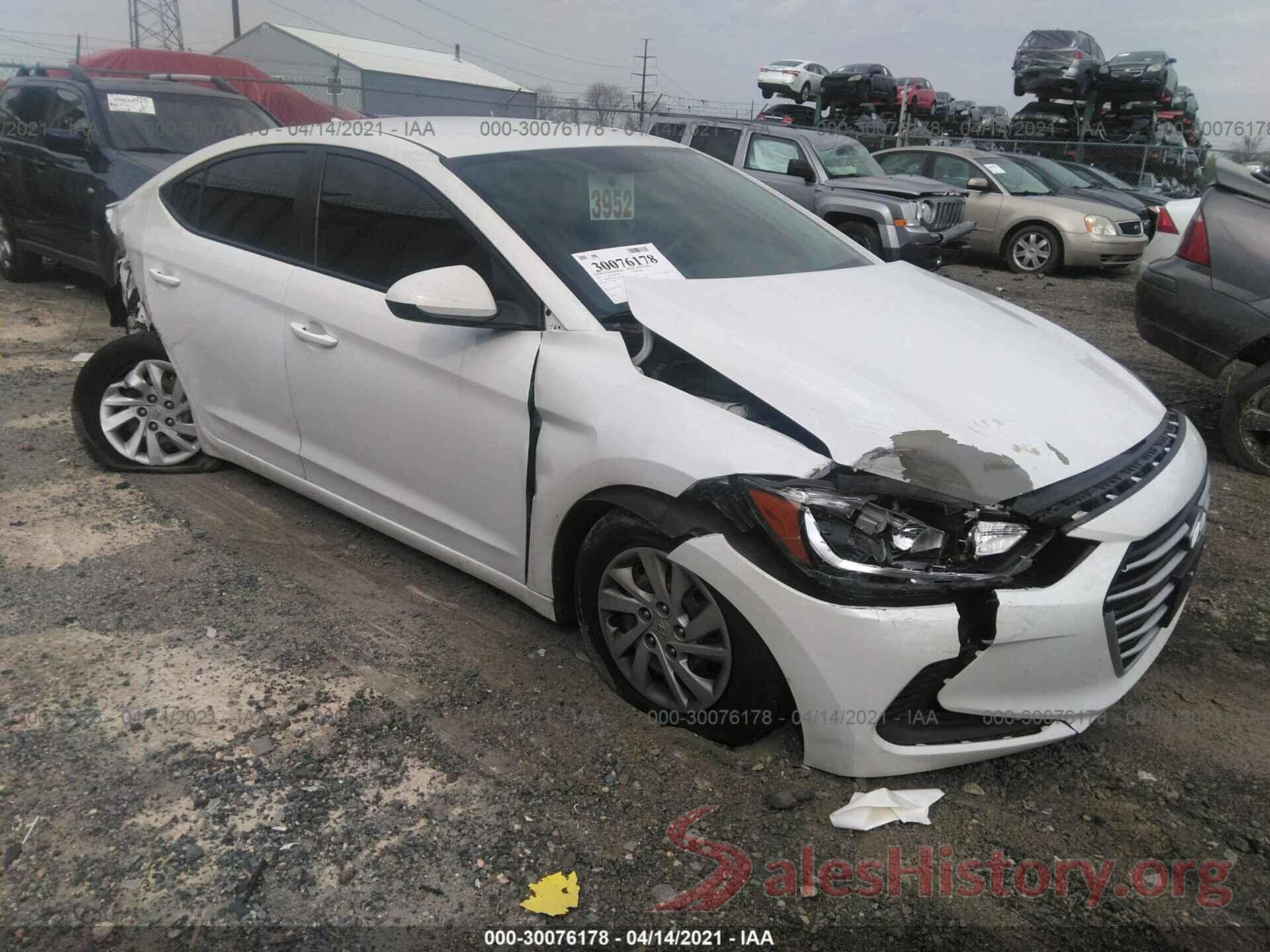 5NPD74LF3HH113377 2017 HYUNDAI ELANTRA