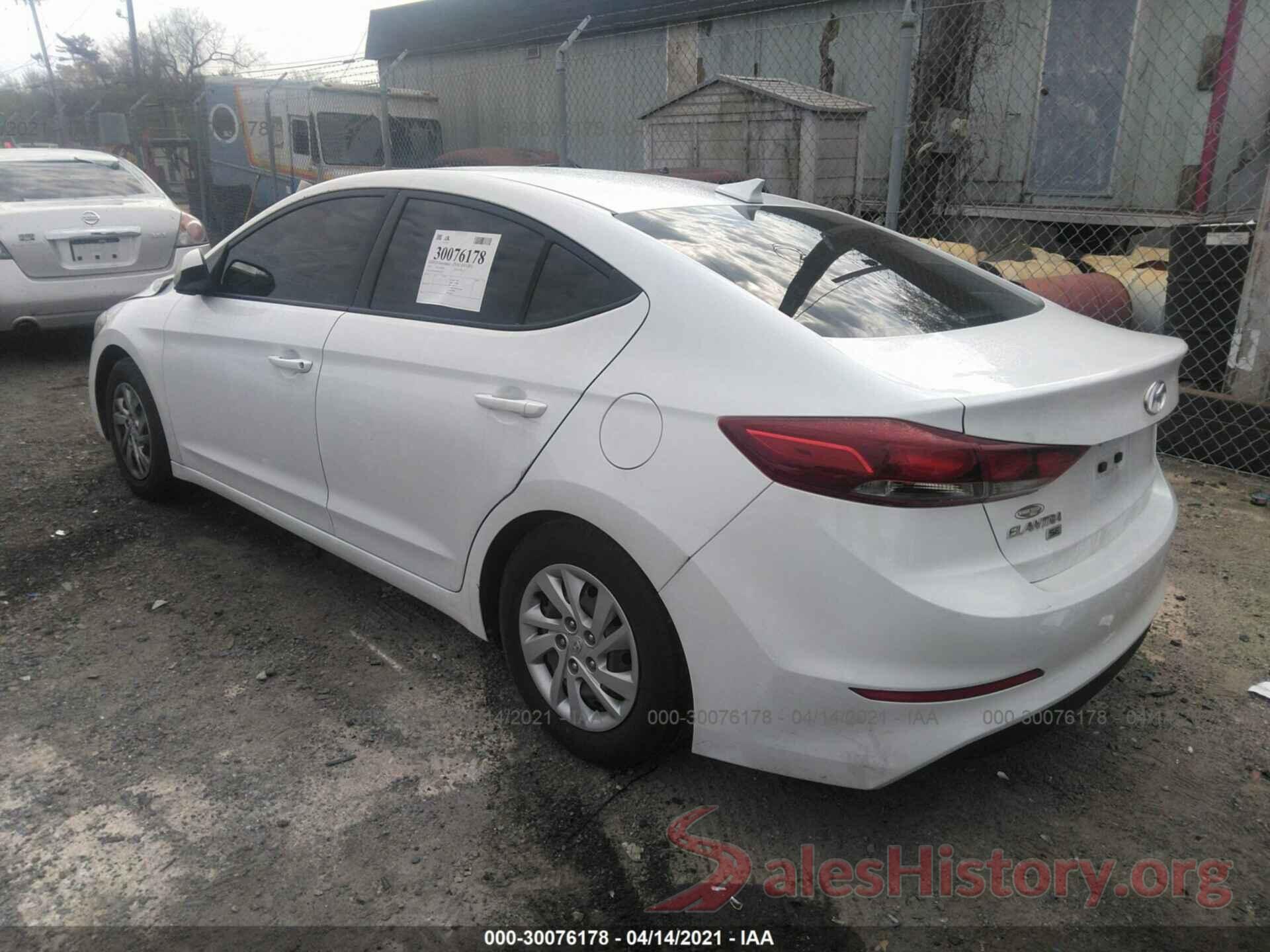 5NPD74LF3HH113377 2017 HYUNDAI ELANTRA