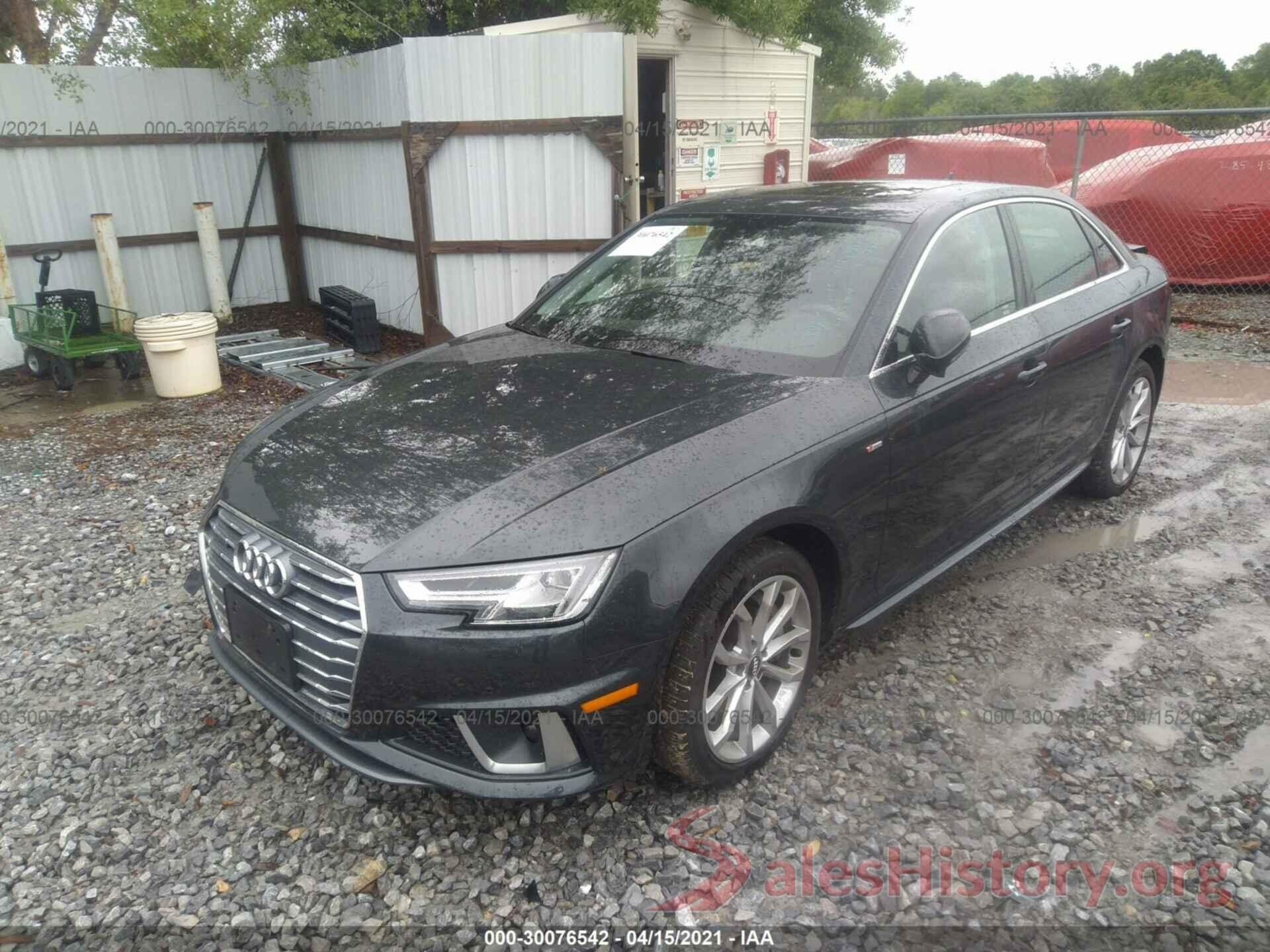 WAUENAF45KA014459 2019 AUDI A4