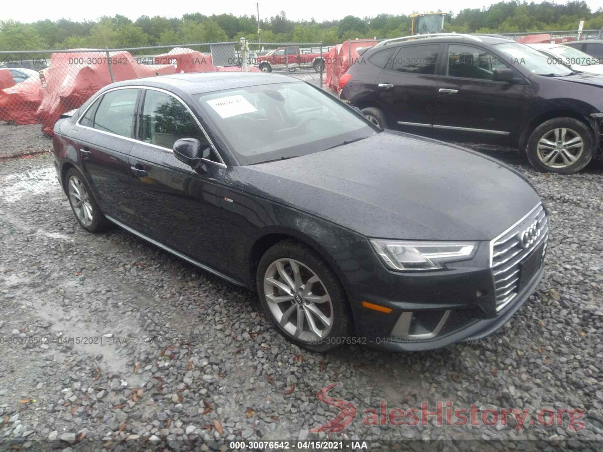 WAUENAF45KA014459 2019 AUDI A4