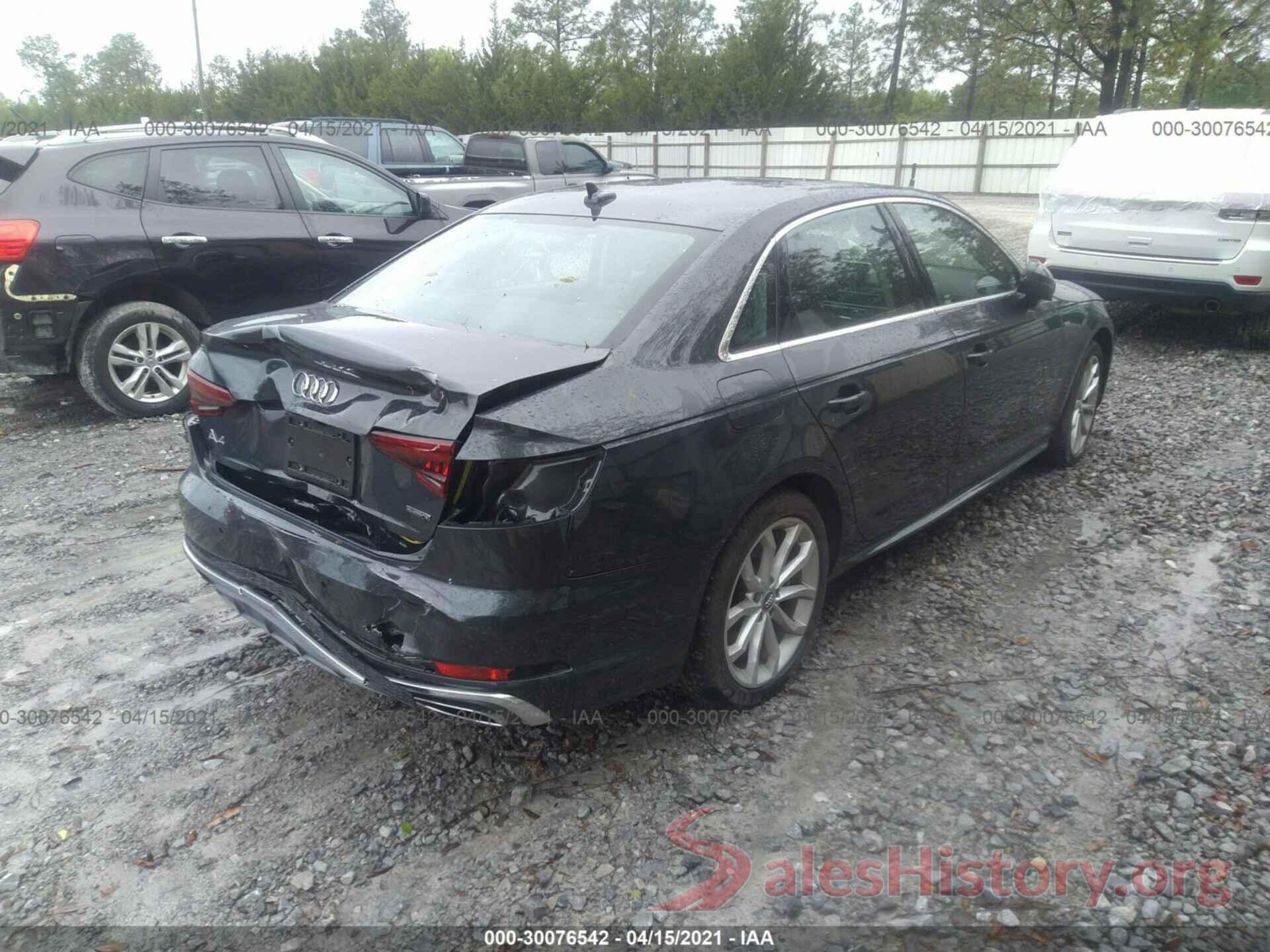 WAUENAF45KA014459 2019 AUDI A4