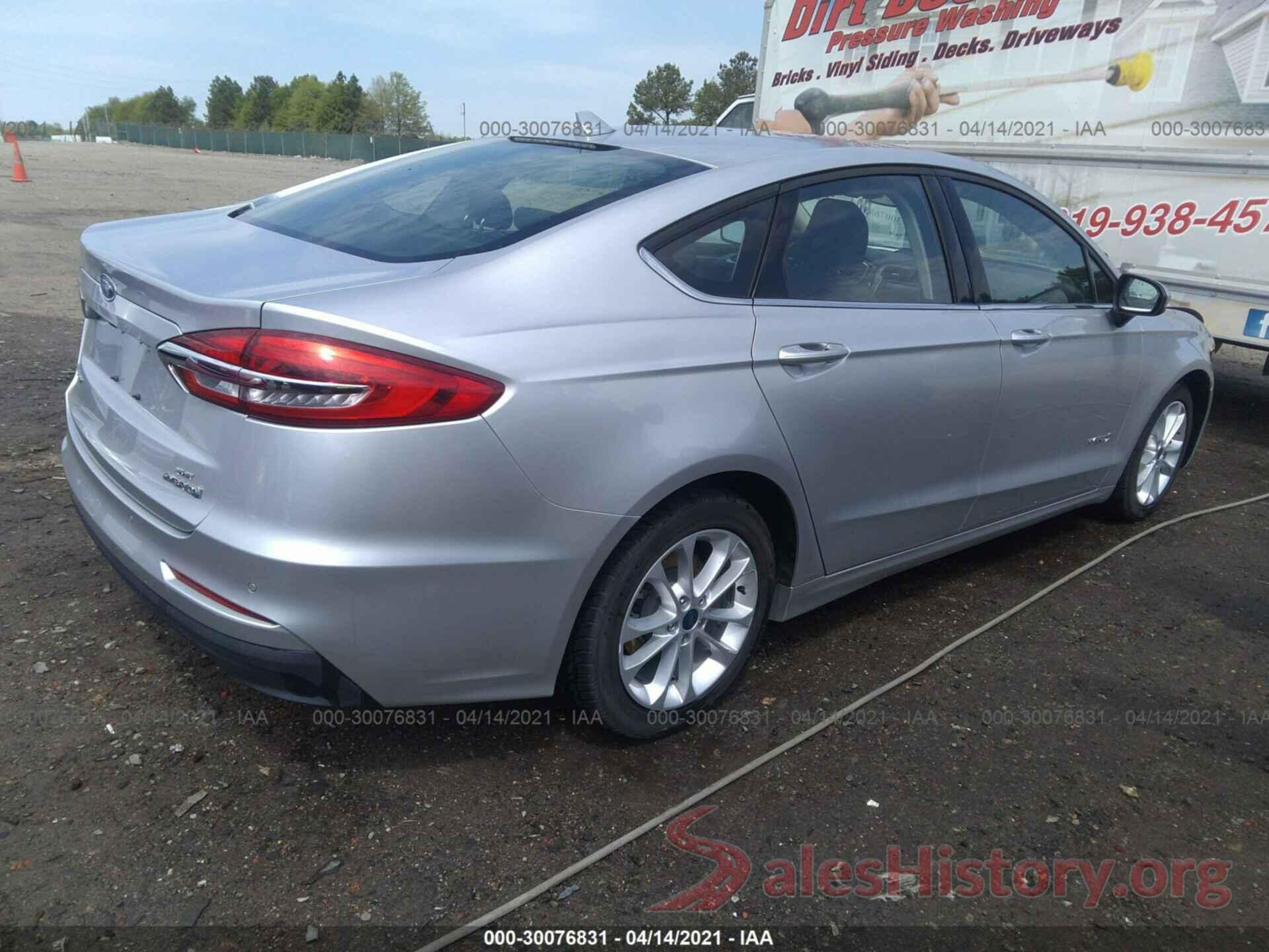 3FA6P0LU8KR182382 2019 FORD FUSION HYBRID