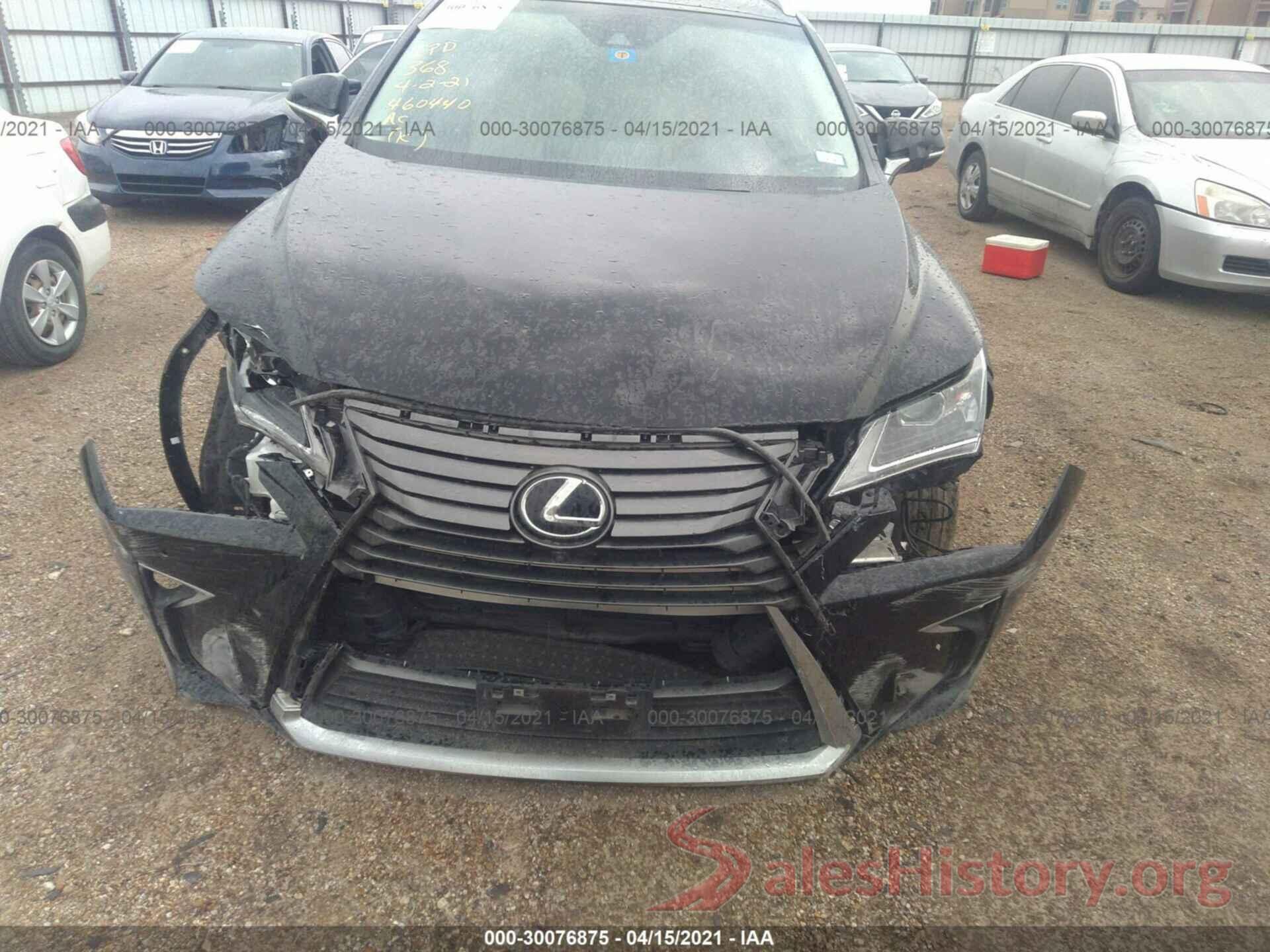 2T2ZZMCA6JC105444 2018 LEXUS RX