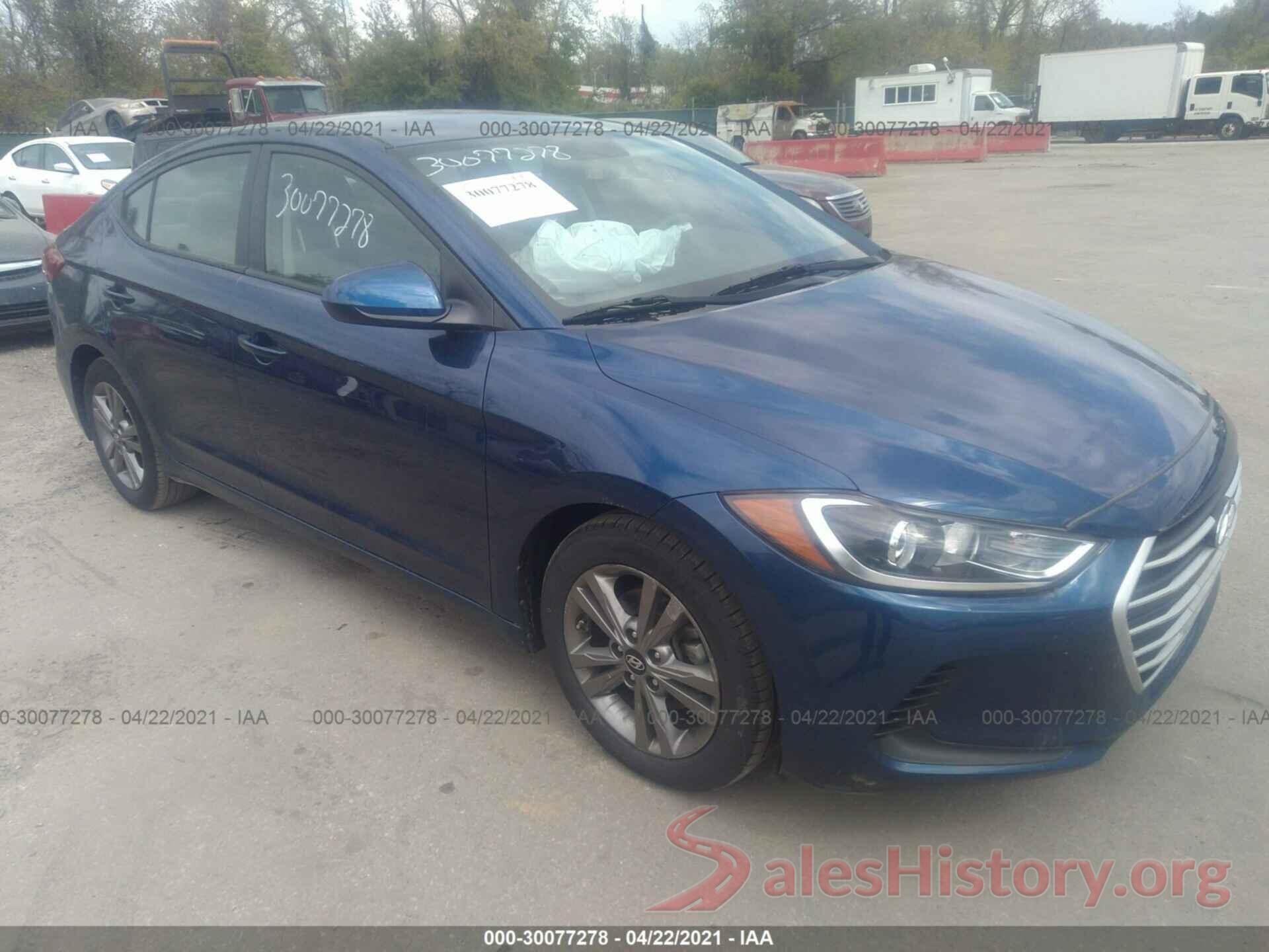 5NPD84LF5JH323871 2018 HYUNDAI ELANTRA