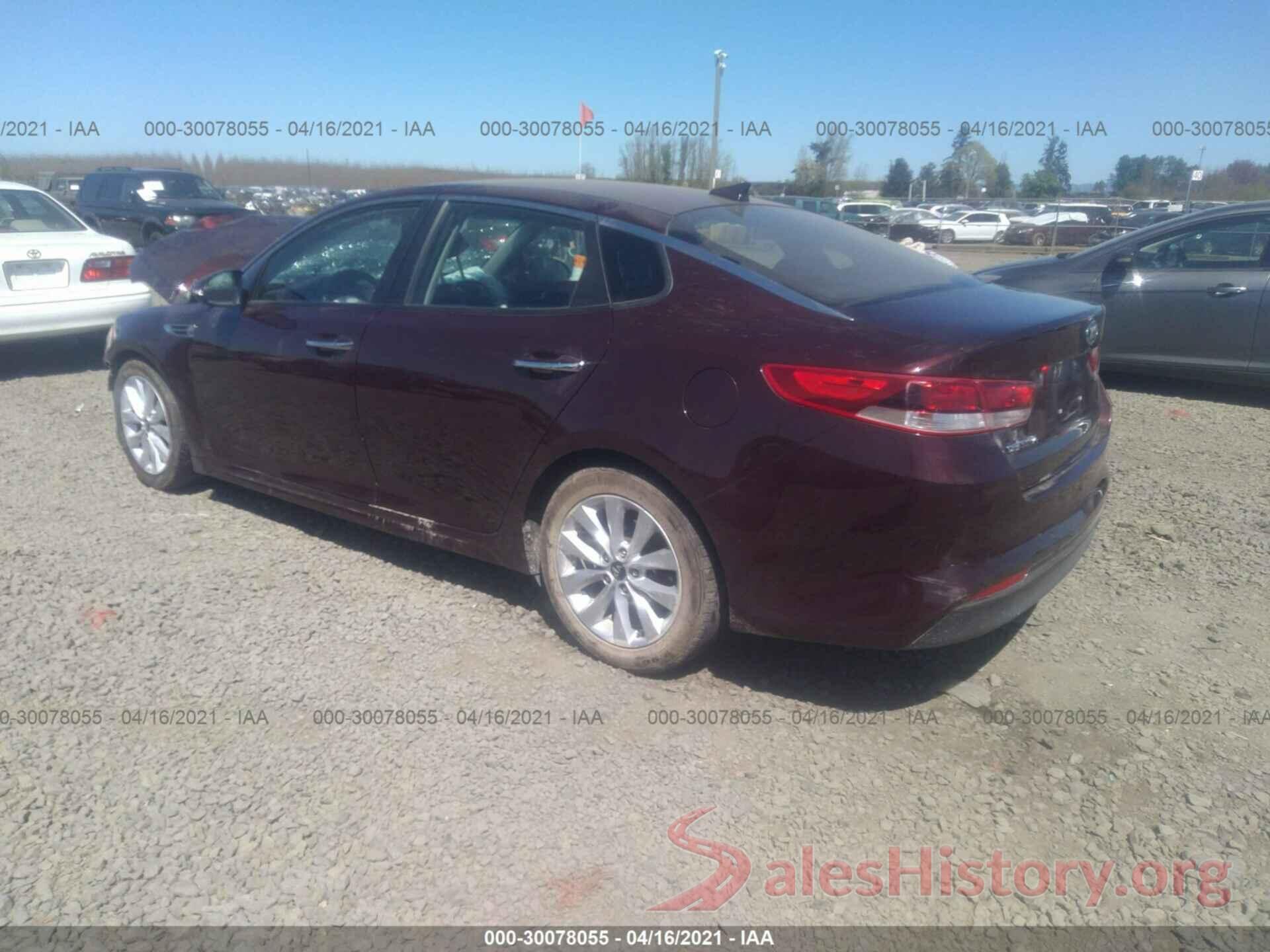 5XXGT4L3XGG045054 2016 KIA OPTIMA