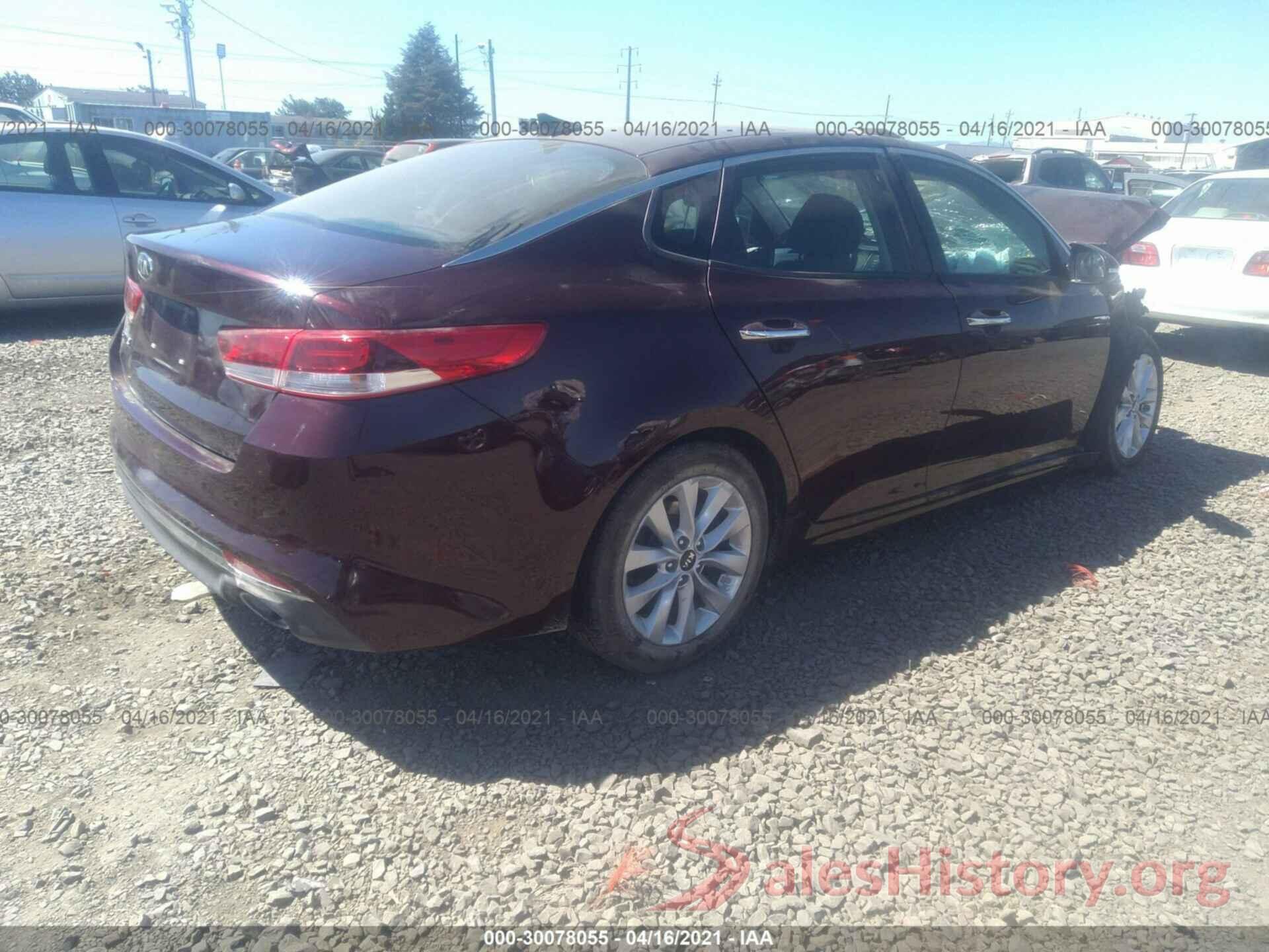 5XXGT4L3XGG045054 2016 KIA OPTIMA