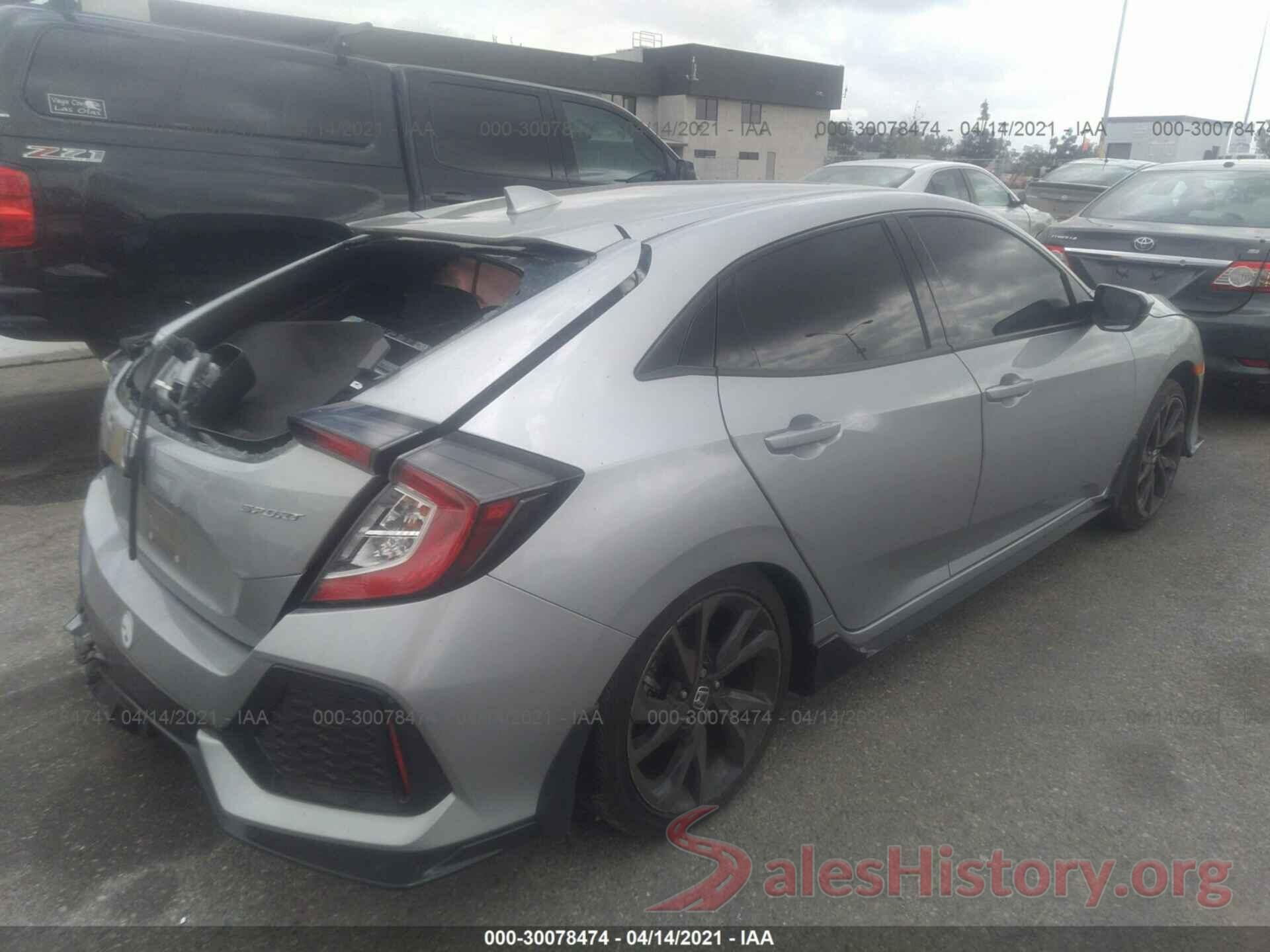 SHHFK7H43KU409679 2019 HONDA CIVIC HATCHBACK