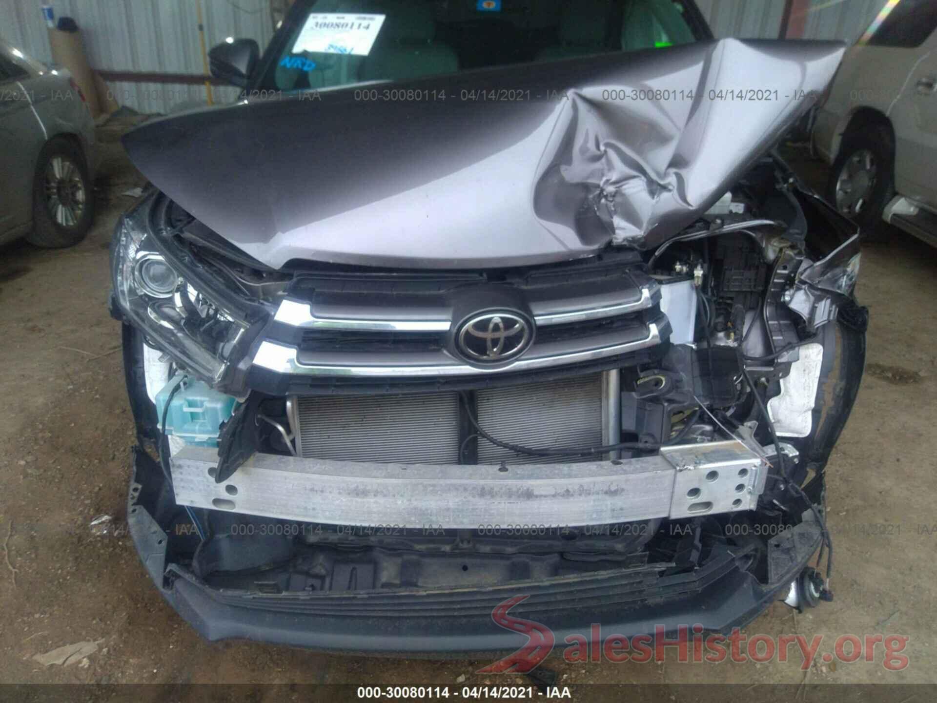 5TDDZRFH3KS942925 2019 TOYOTA HIGHLANDER