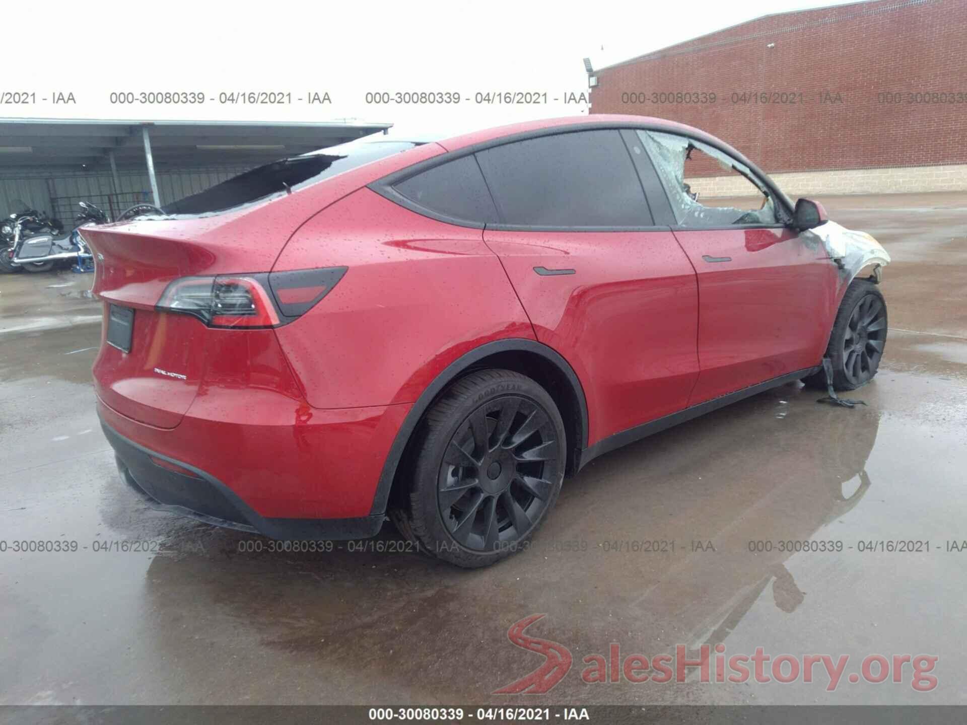 5YJYGDEE4MF108073 2021 TESLA MODEL Y