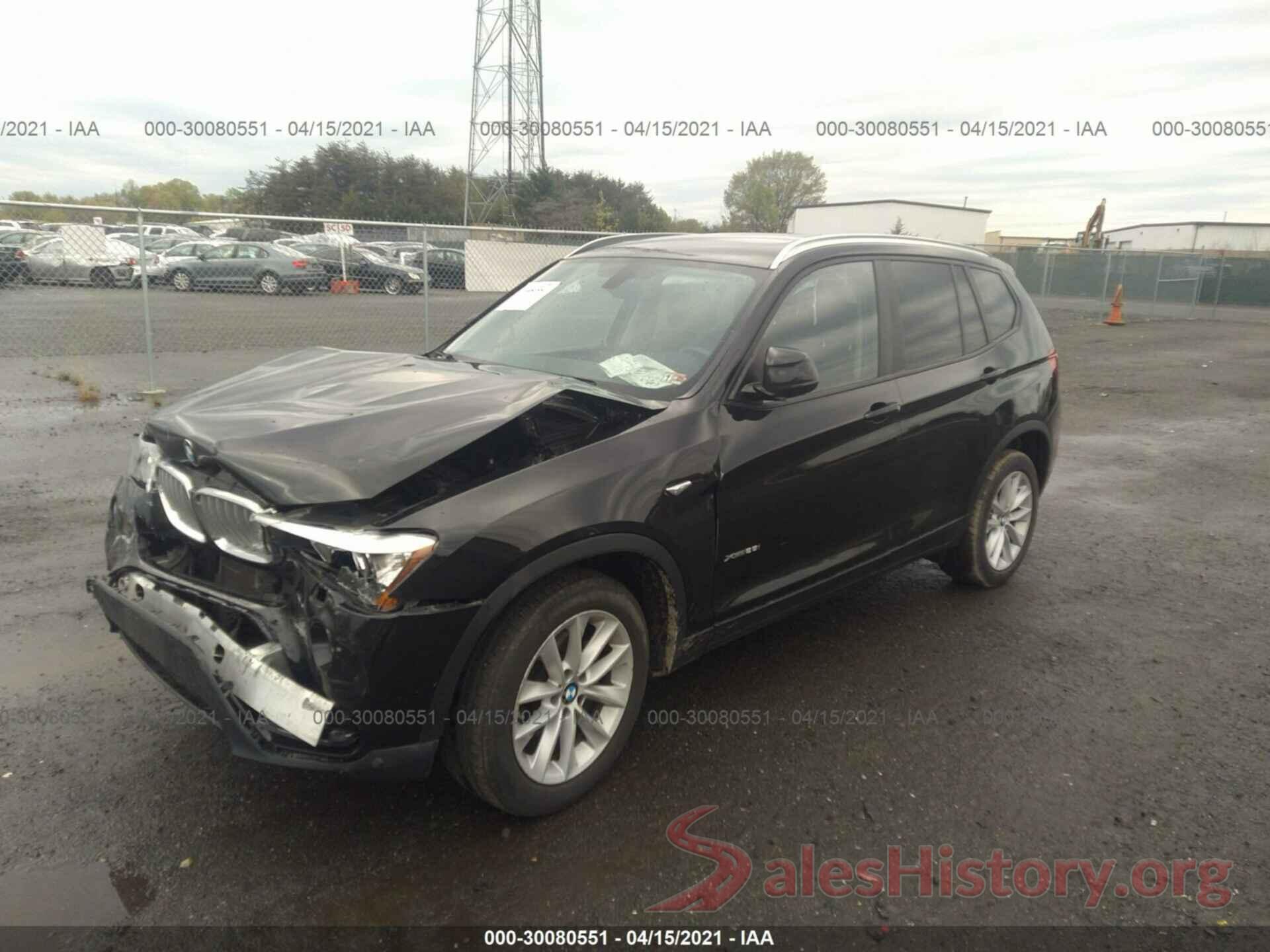 5UXWX9C58G0D94800 2016 BMW X3