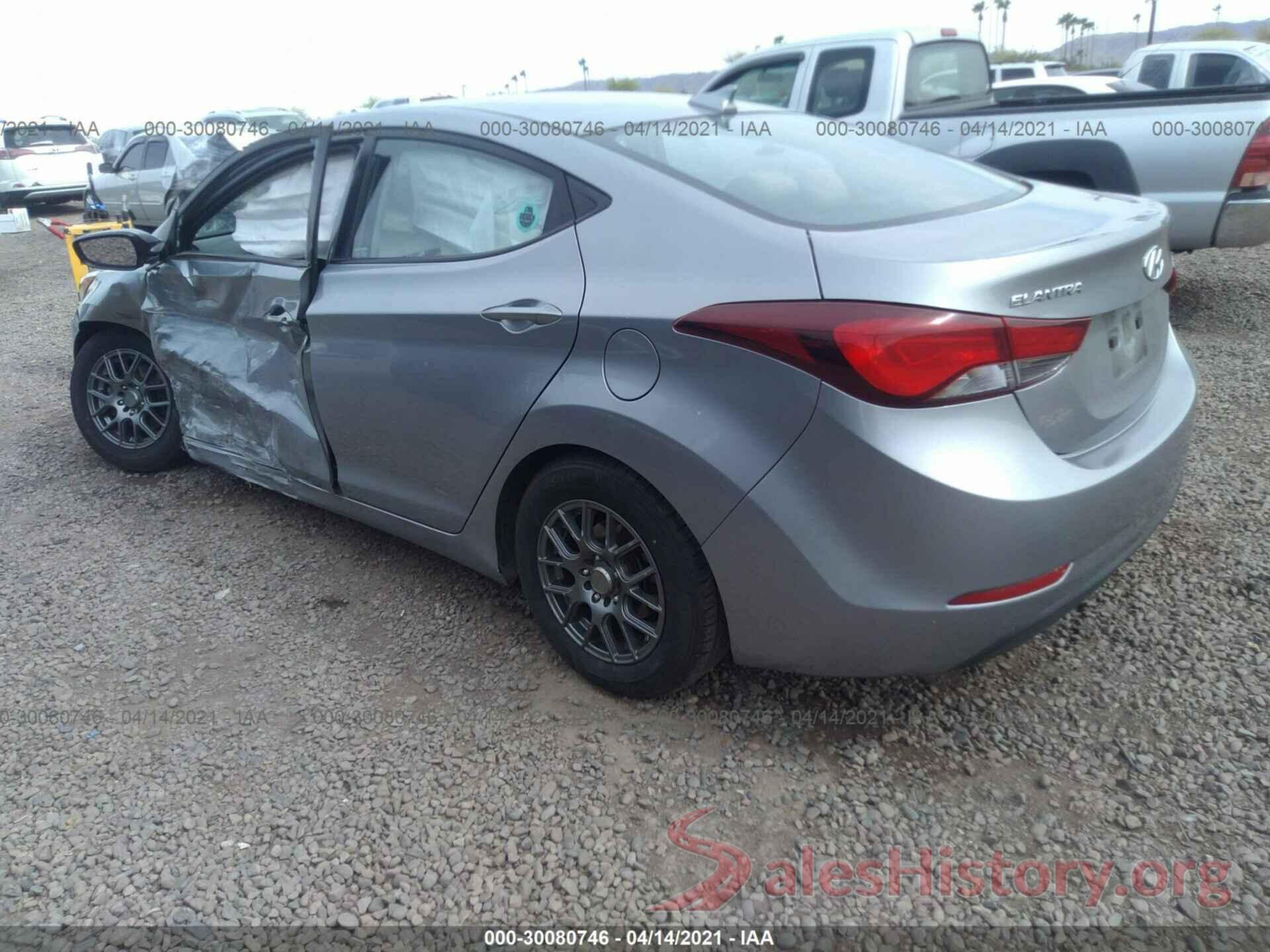 5NPDH4AE5GH754844 2016 HYUNDAI ELANTRA