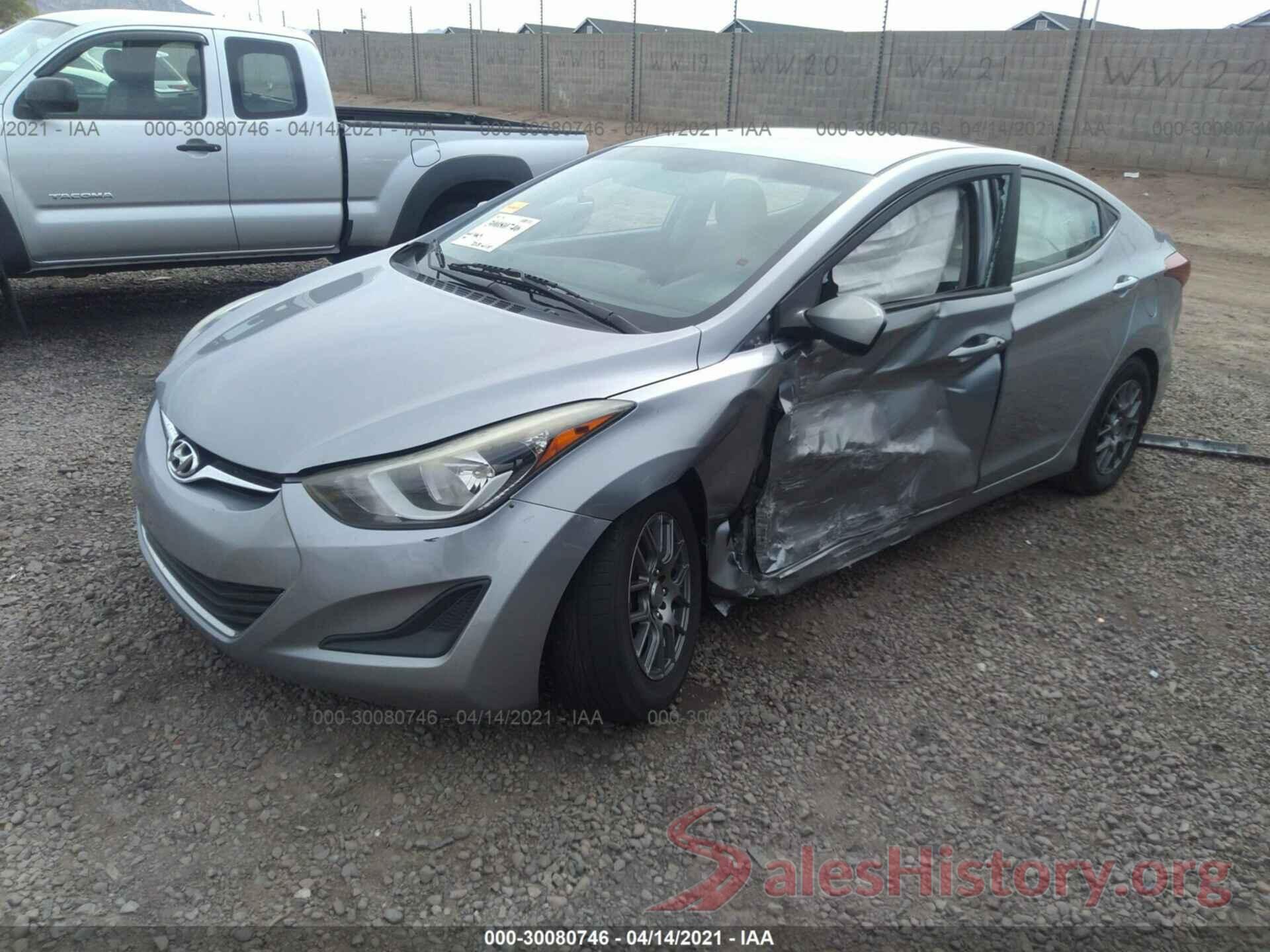 5NPDH4AE5GH754844 2016 HYUNDAI ELANTRA