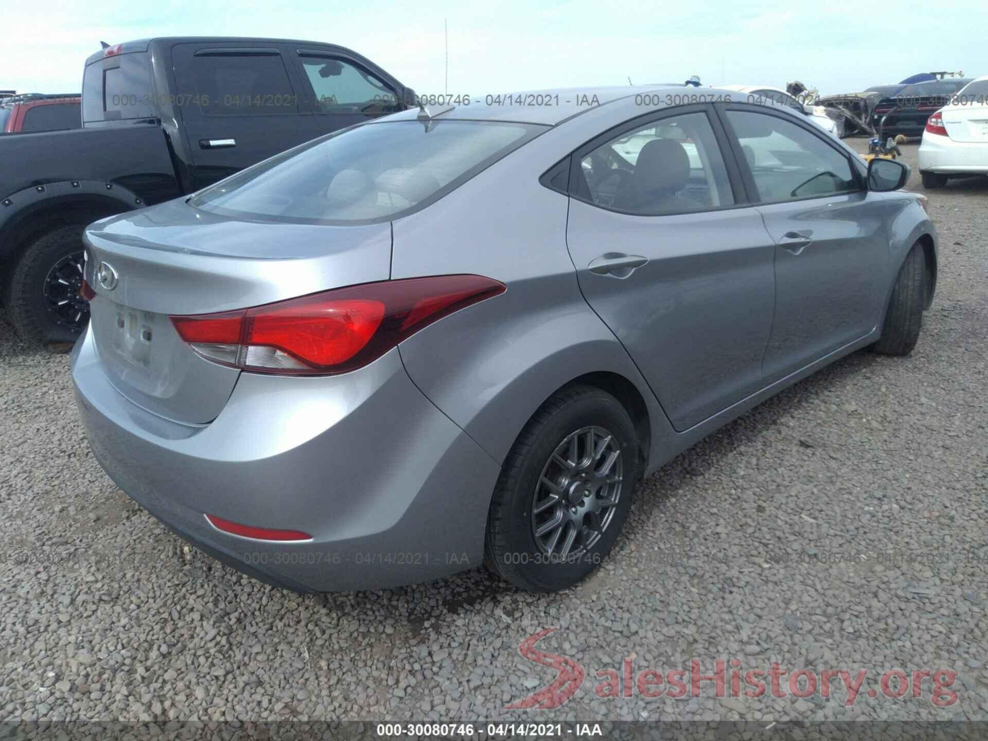 5NPDH4AE5GH754844 2016 HYUNDAI ELANTRA