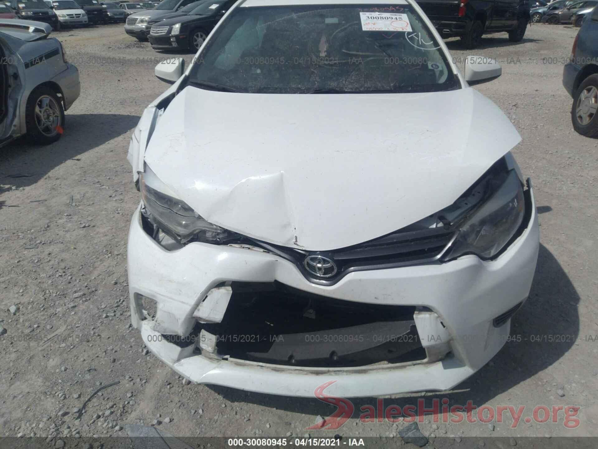 5YFBURHE9GP546586 2016 TOYOTA COROLLA