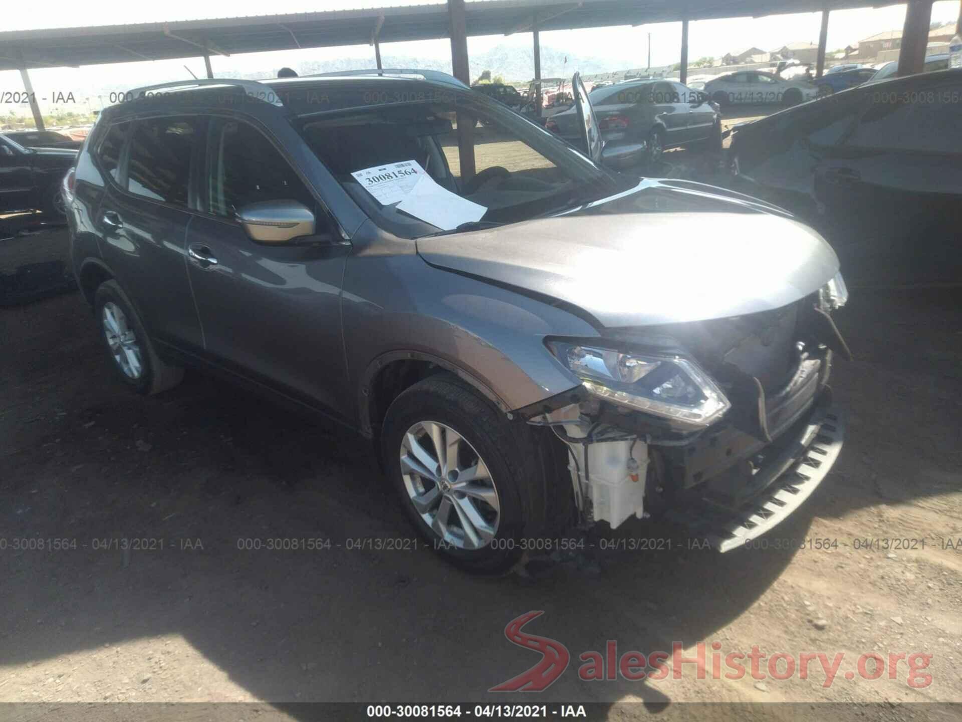 KNMAT2MT5GP681592 2016 NISSAN ROGUE