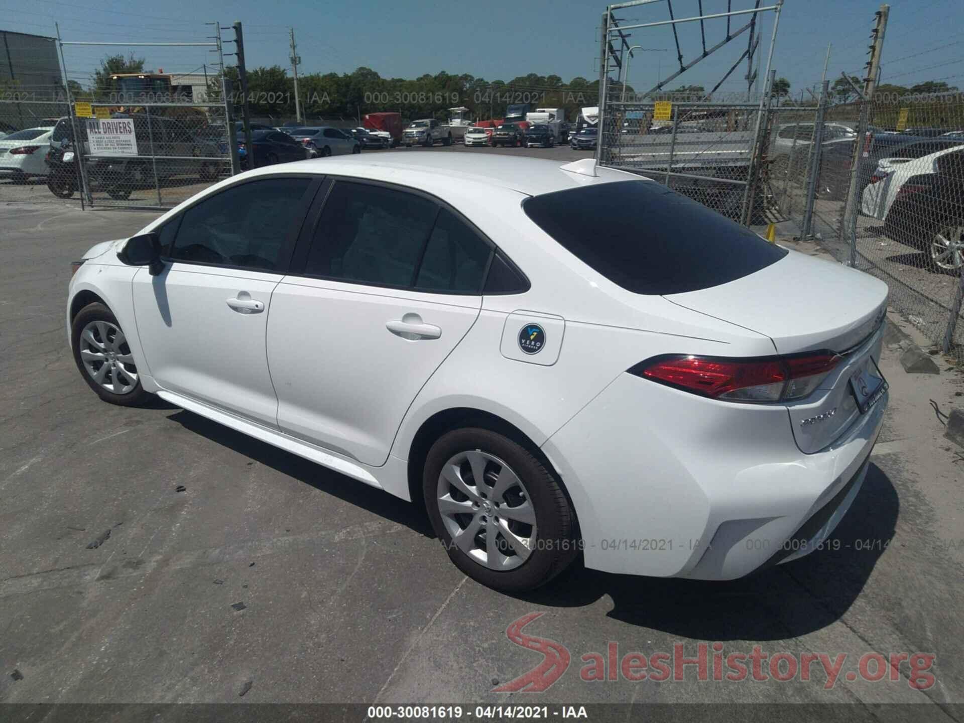 5YFEPMAE0MP203758 2021 TOYOTA COROLLA