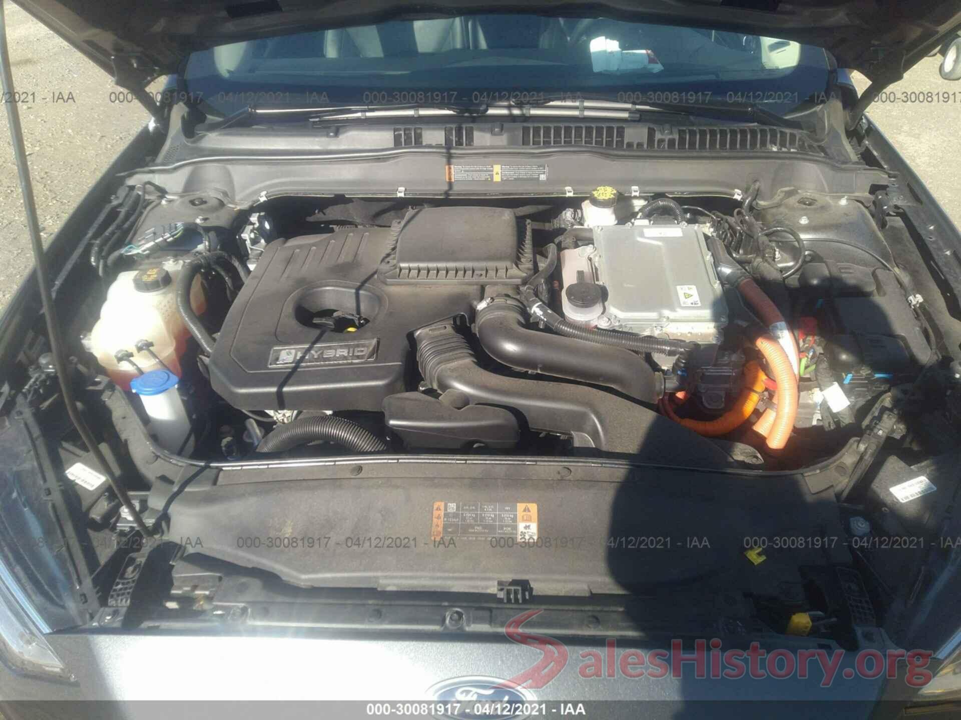 3FA6P0RU9KR243858 2019 FORD FUSION HYBRID