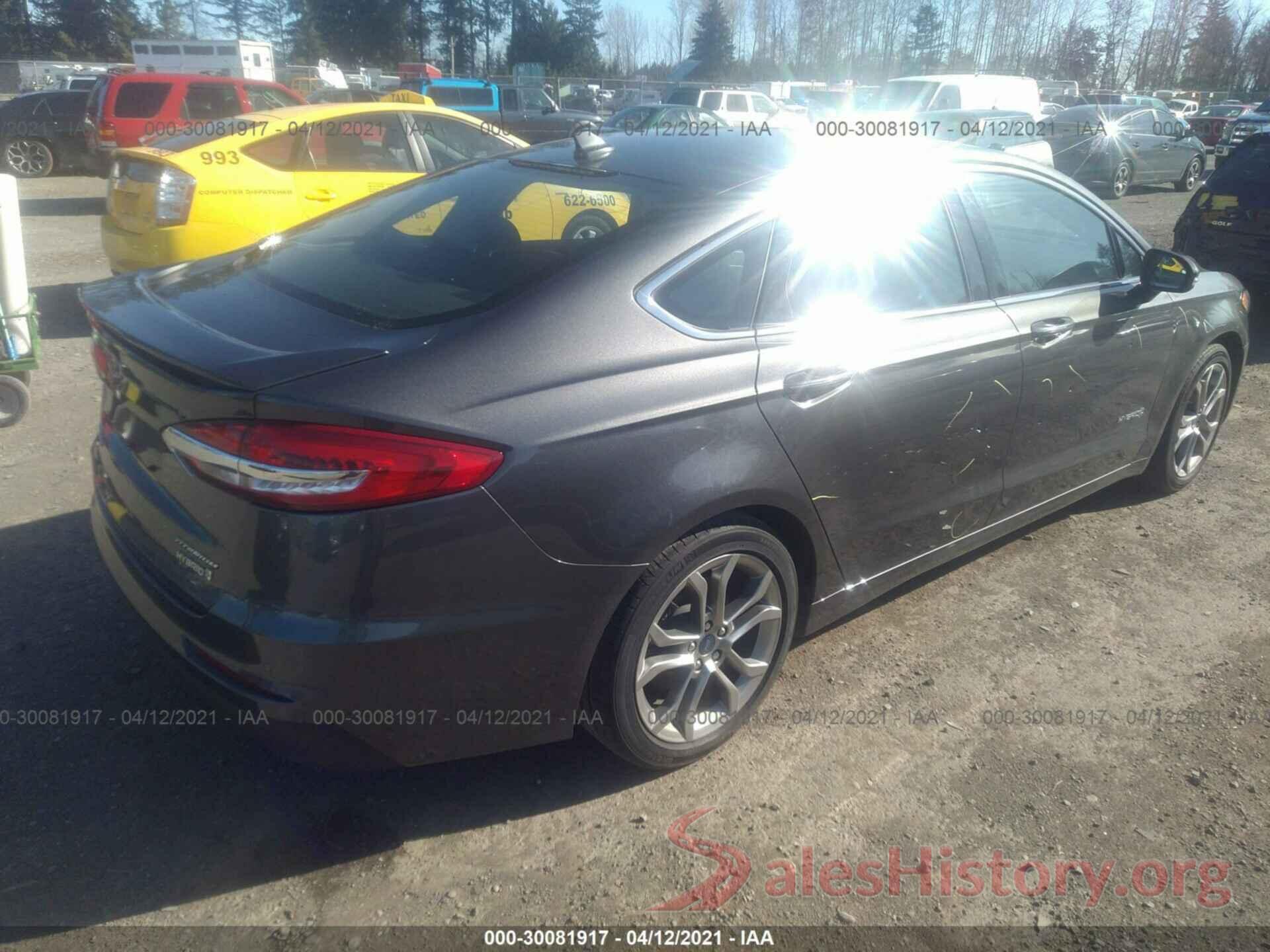 3FA6P0RU9KR243858 2019 FORD FUSION HYBRID