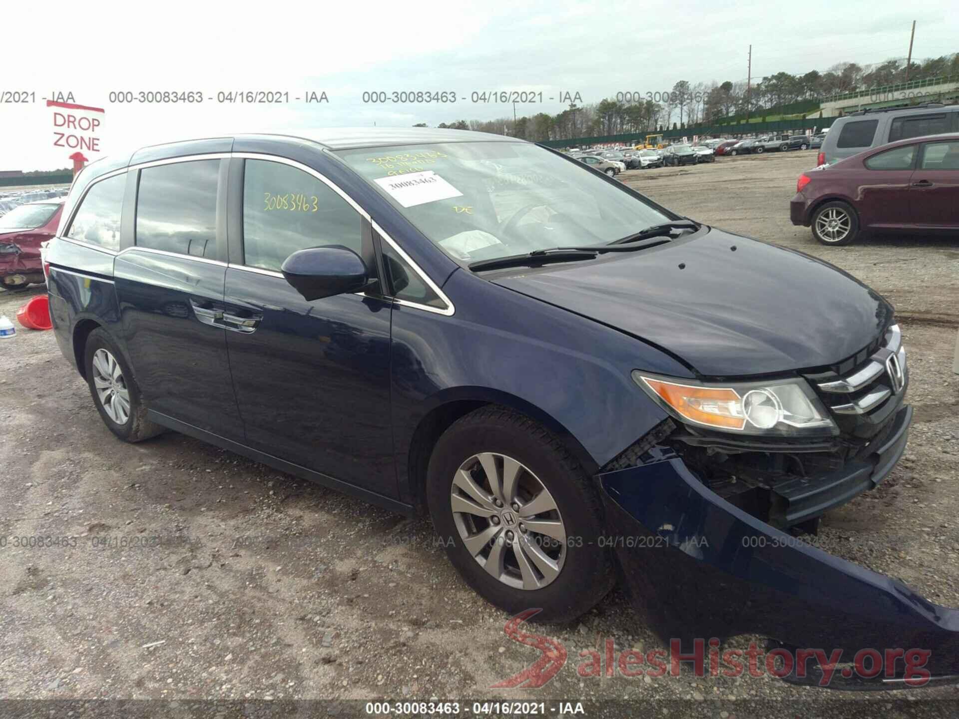 5FNRL5H3XGB103187 2016 HONDA ODYSSEY