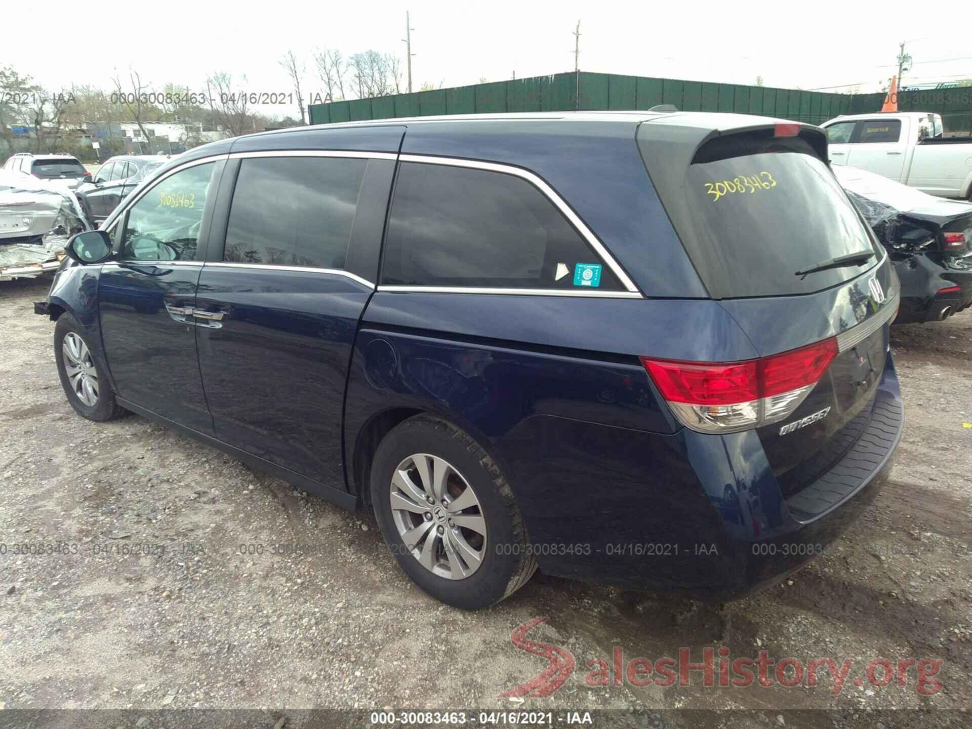 5FNRL5H3XGB103187 2016 HONDA ODYSSEY