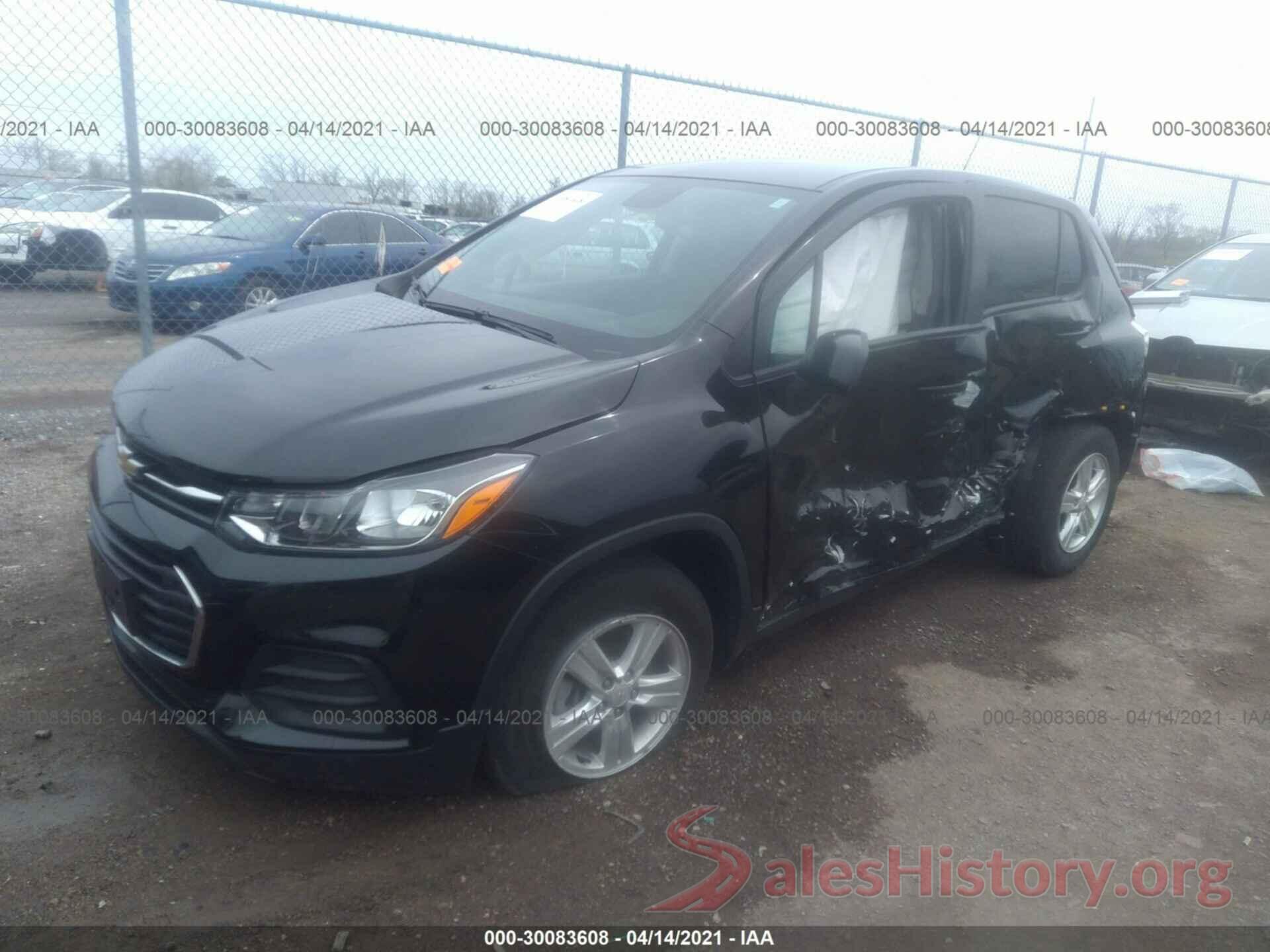 KL7CJKSB2LB086454 2020 CHEVROLET TRAX