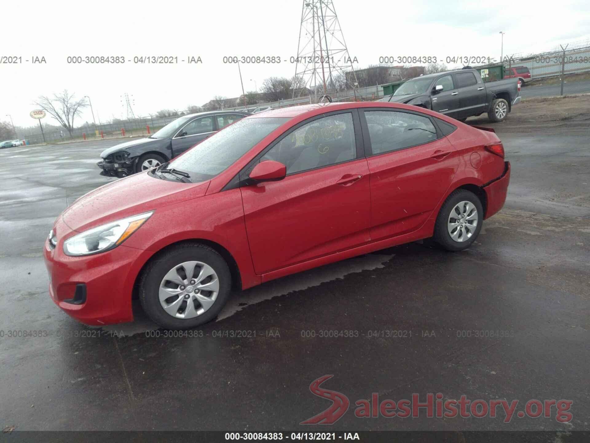 KMHCT4AEXGU106167 2016 HYUNDAI ACCENT