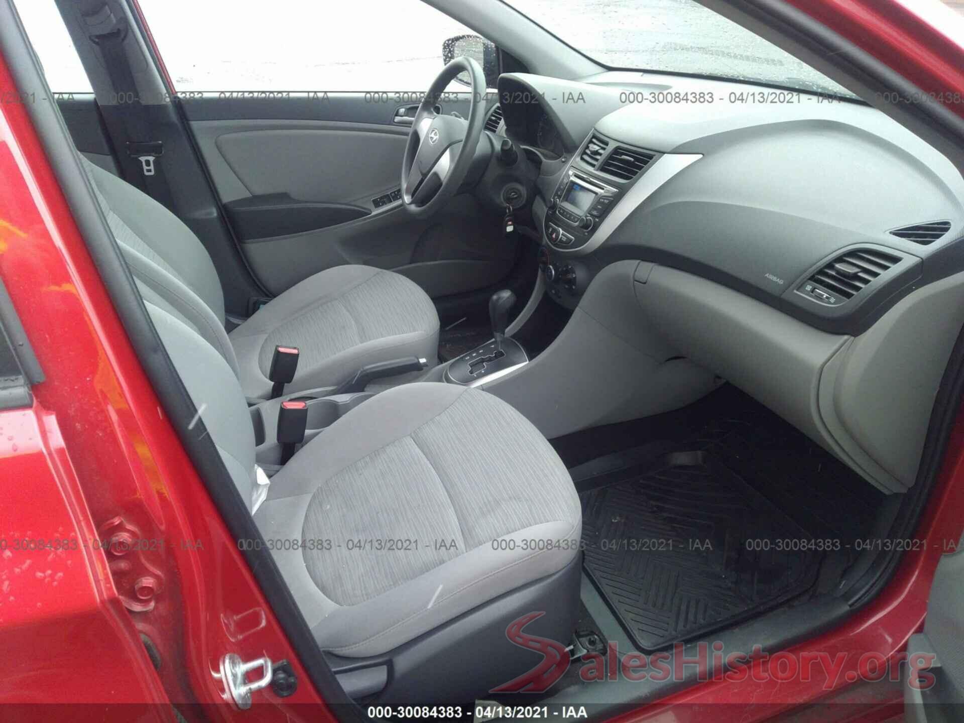 KMHCT4AEXGU106167 2016 HYUNDAI ACCENT