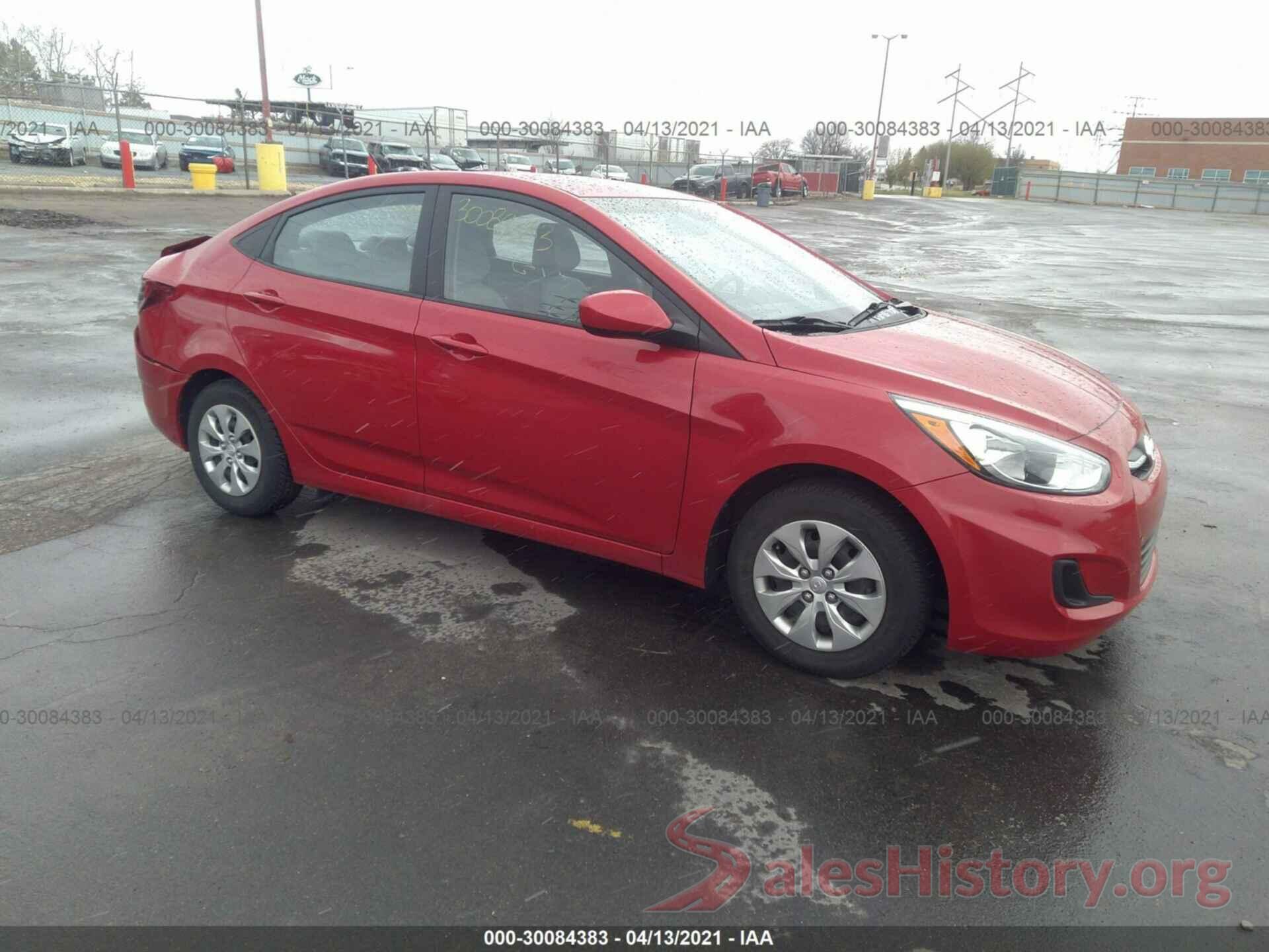 KMHCT4AEXGU106167 2016 HYUNDAI ACCENT