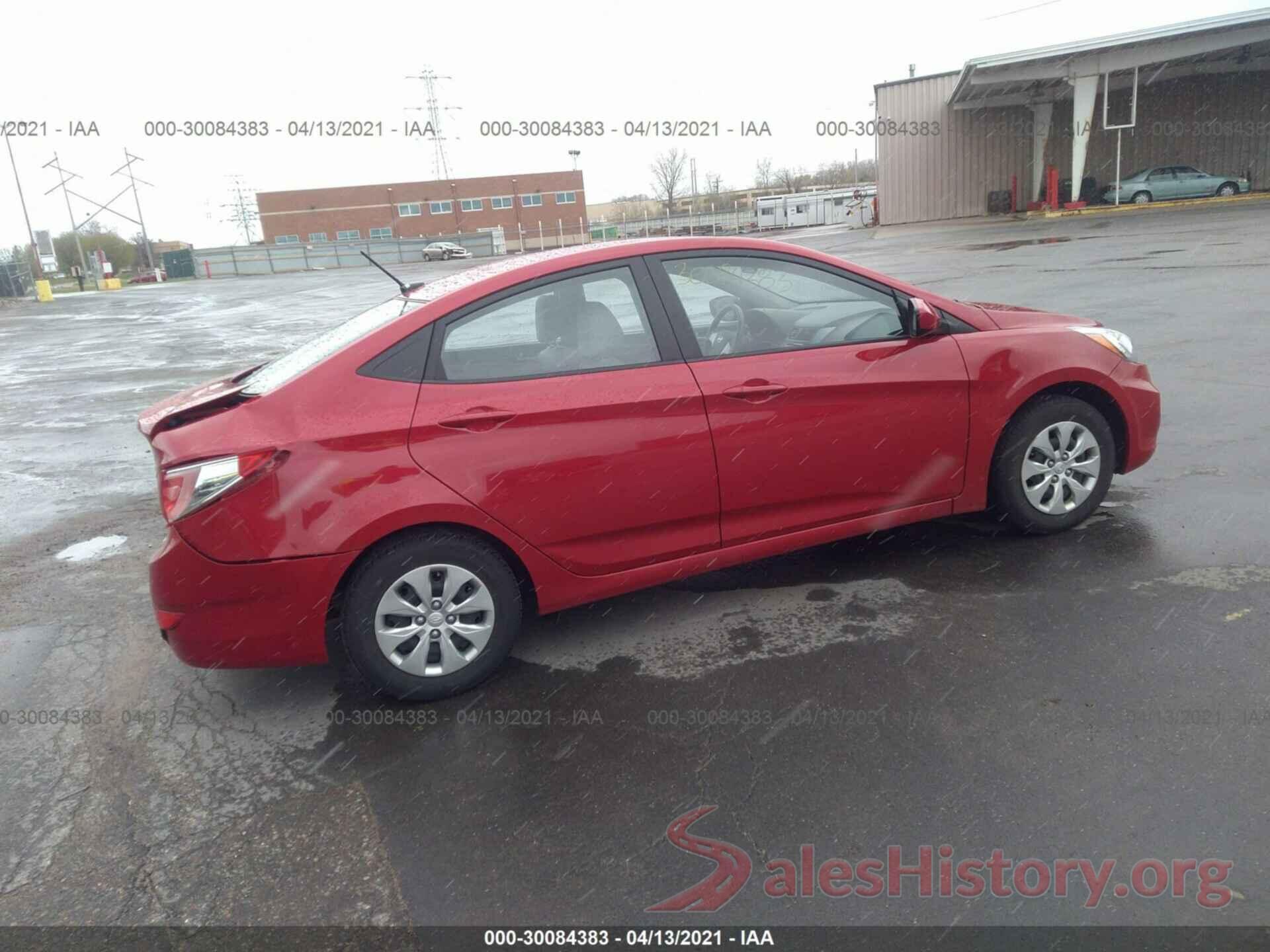 KMHCT4AEXGU106167 2016 HYUNDAI ACCENT