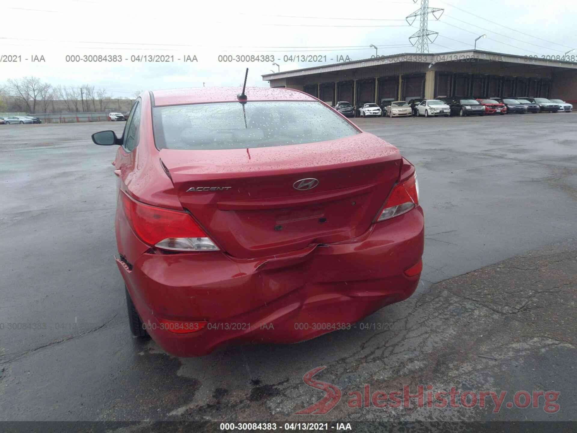 KMHCT4AEXGU106167 2016 HYUNDAI ACCENT