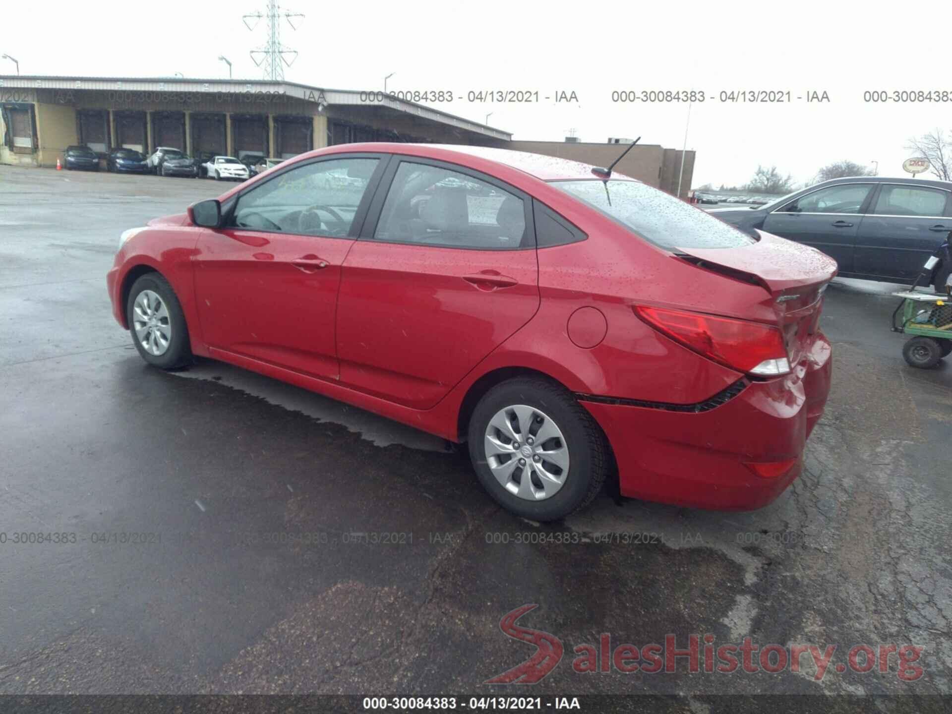 KMHCT4AEXGU106167 2016 HYUNDAI ACCENT