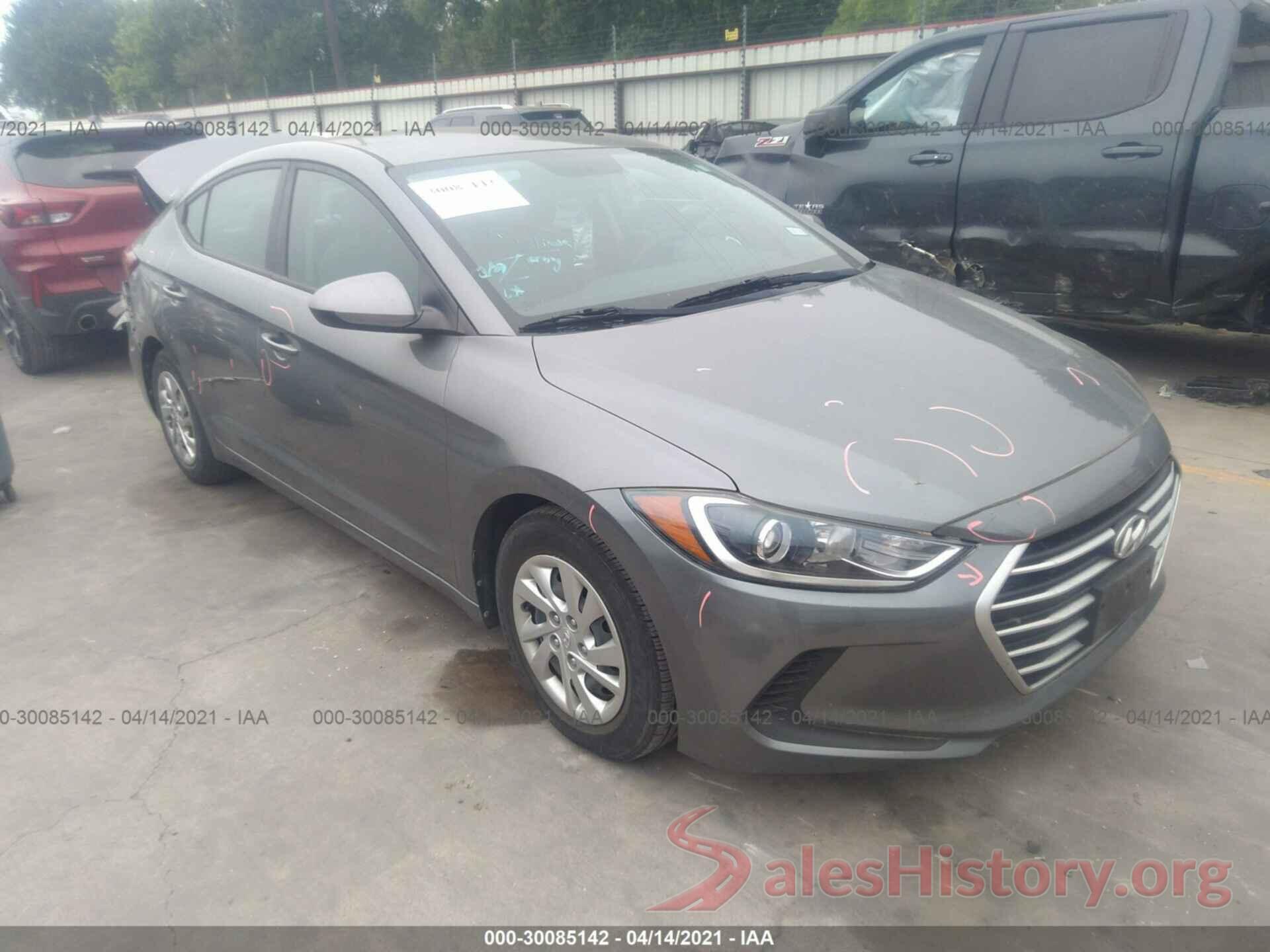 KMHD74LF6HU095832 2017 HYUNDAI ELANTRA