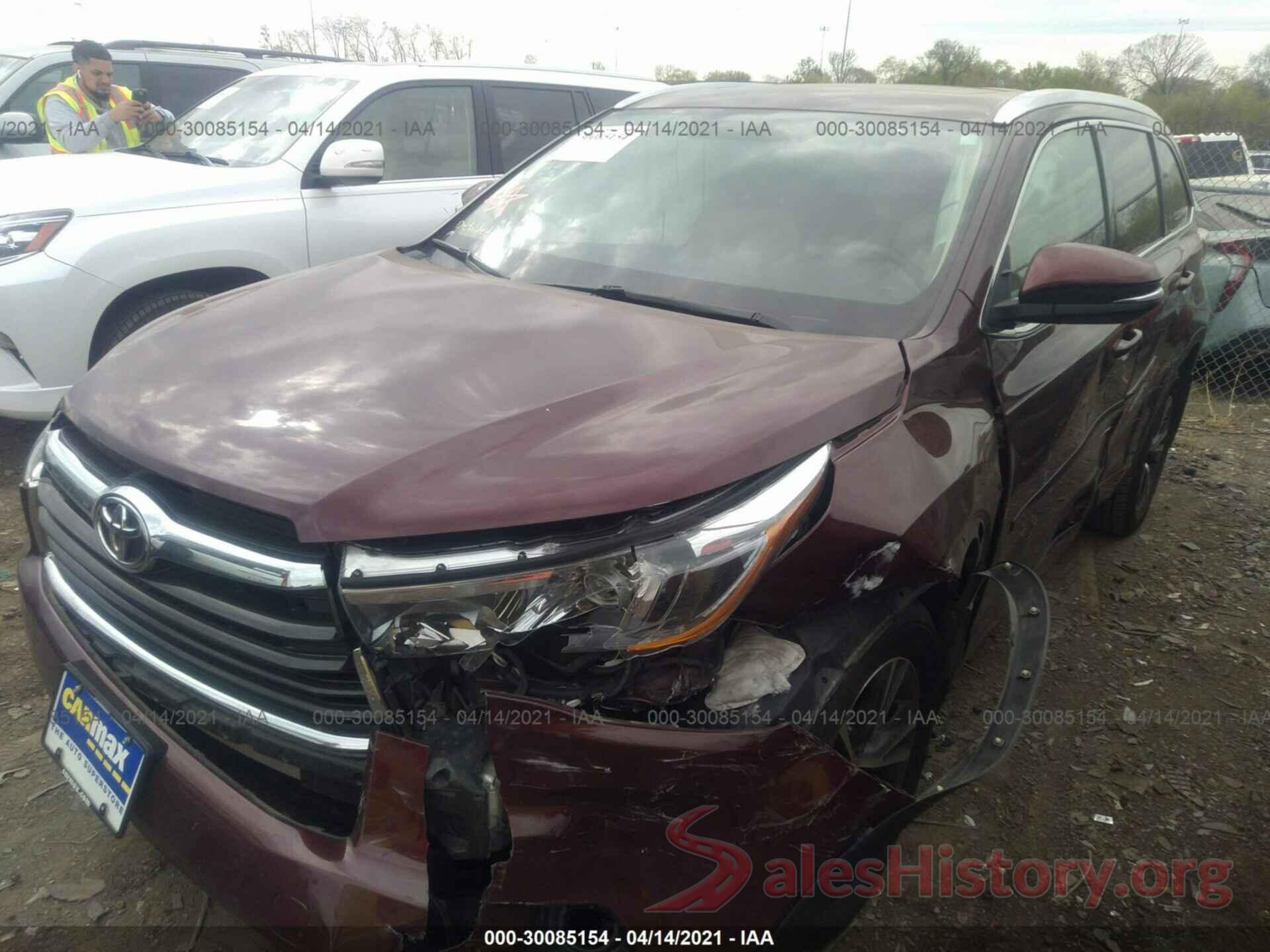 5TDJKRFH4GS347113 2016 TOYOTA HIGHLANDER