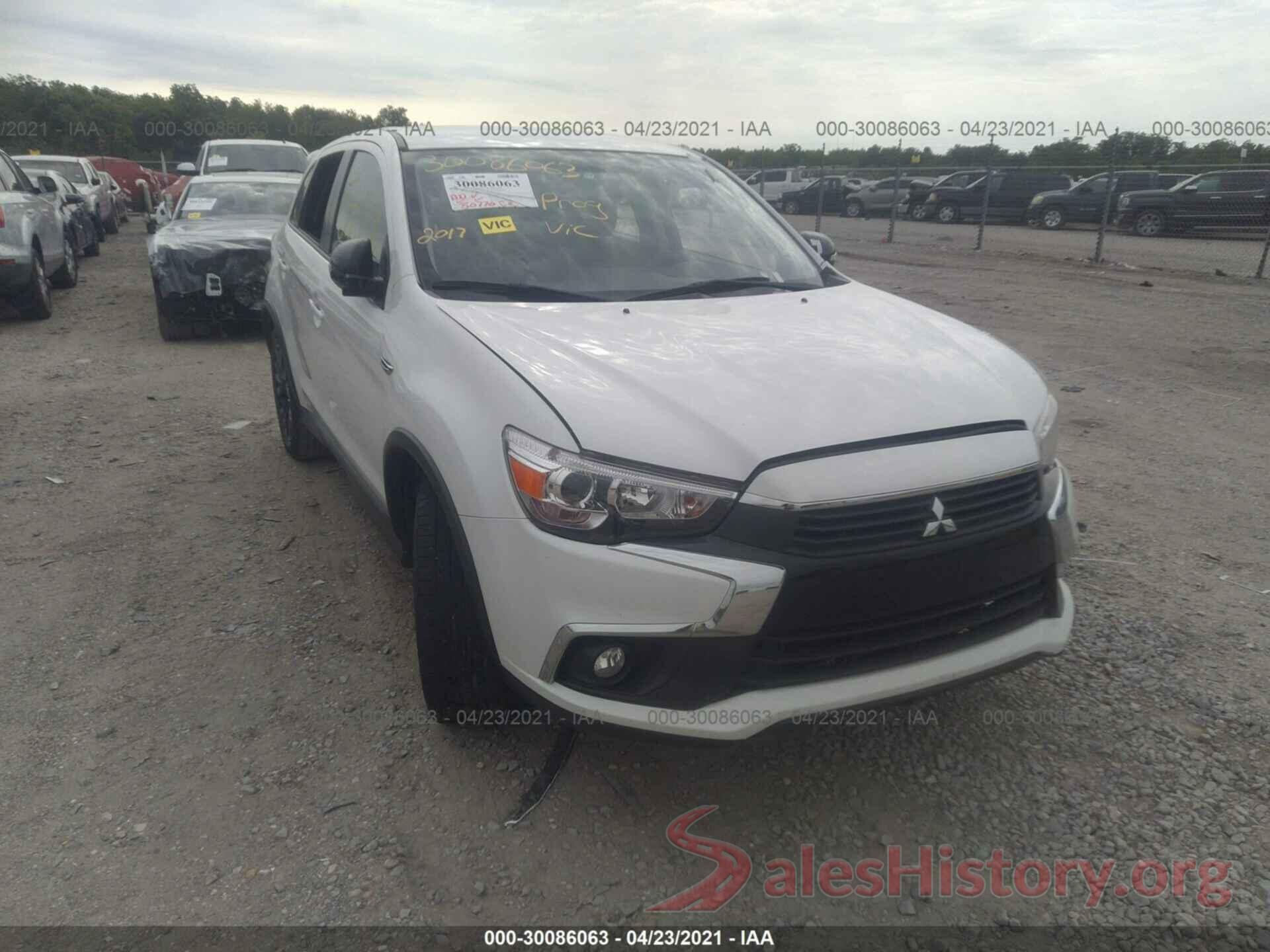 JA4AP3AU2HZ034459 2017 MITSUBISHI OUTLANDER SPORT