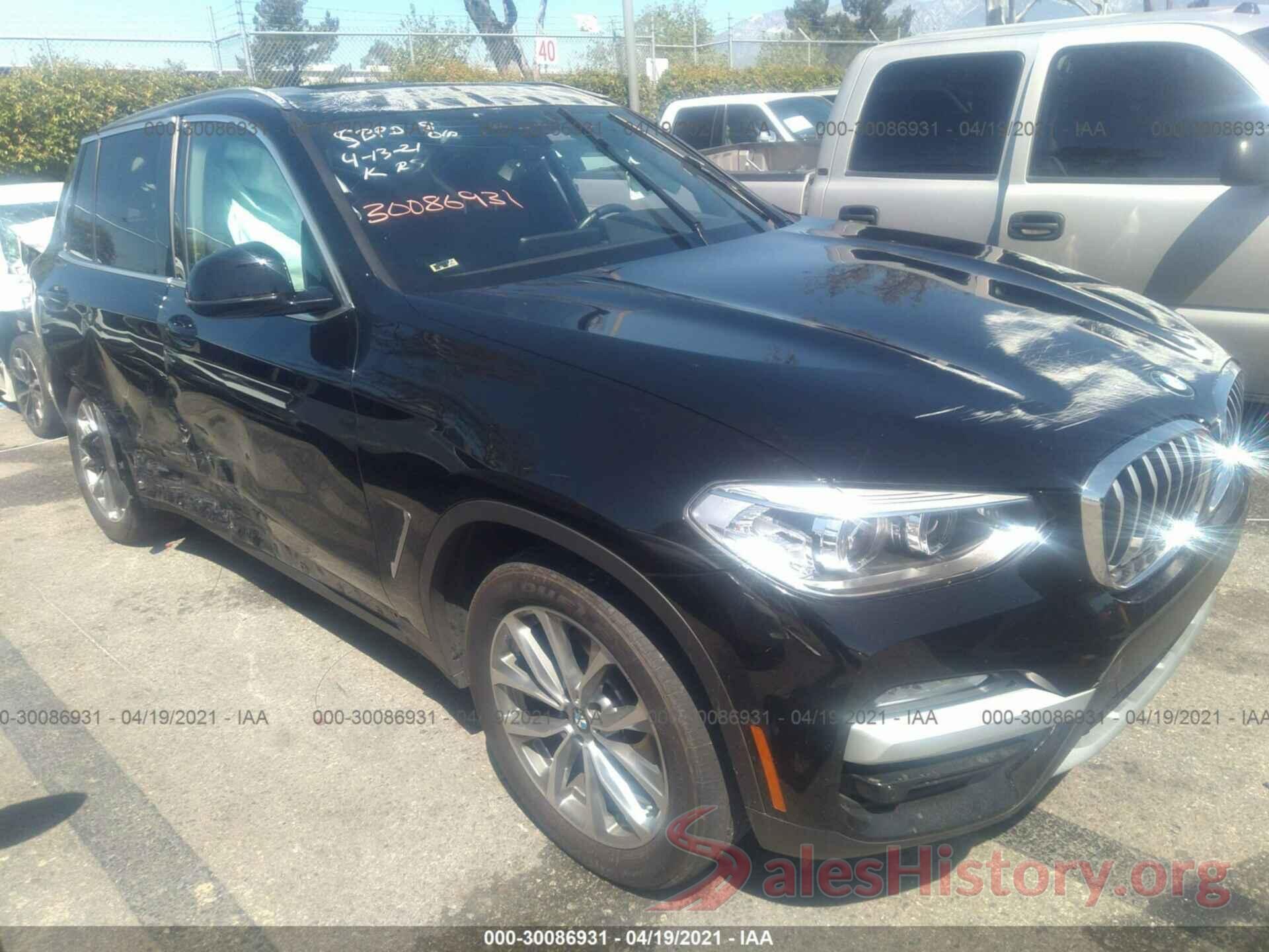 5UXTR7C54KLE96281 2019 BMW X3