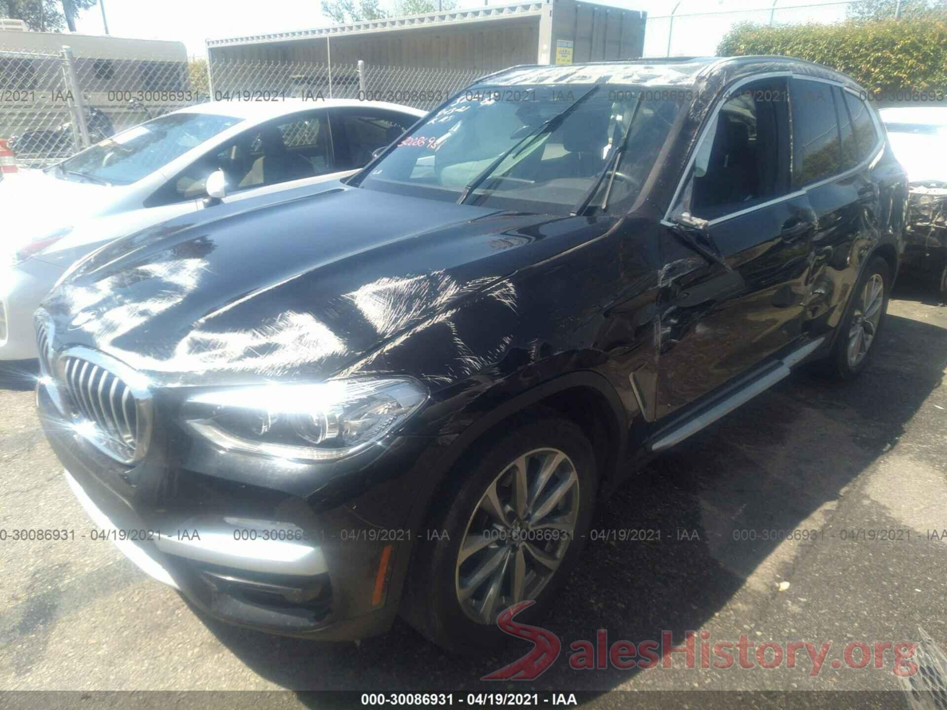 5UXTR7C54KLE96281 2019 BMW X3