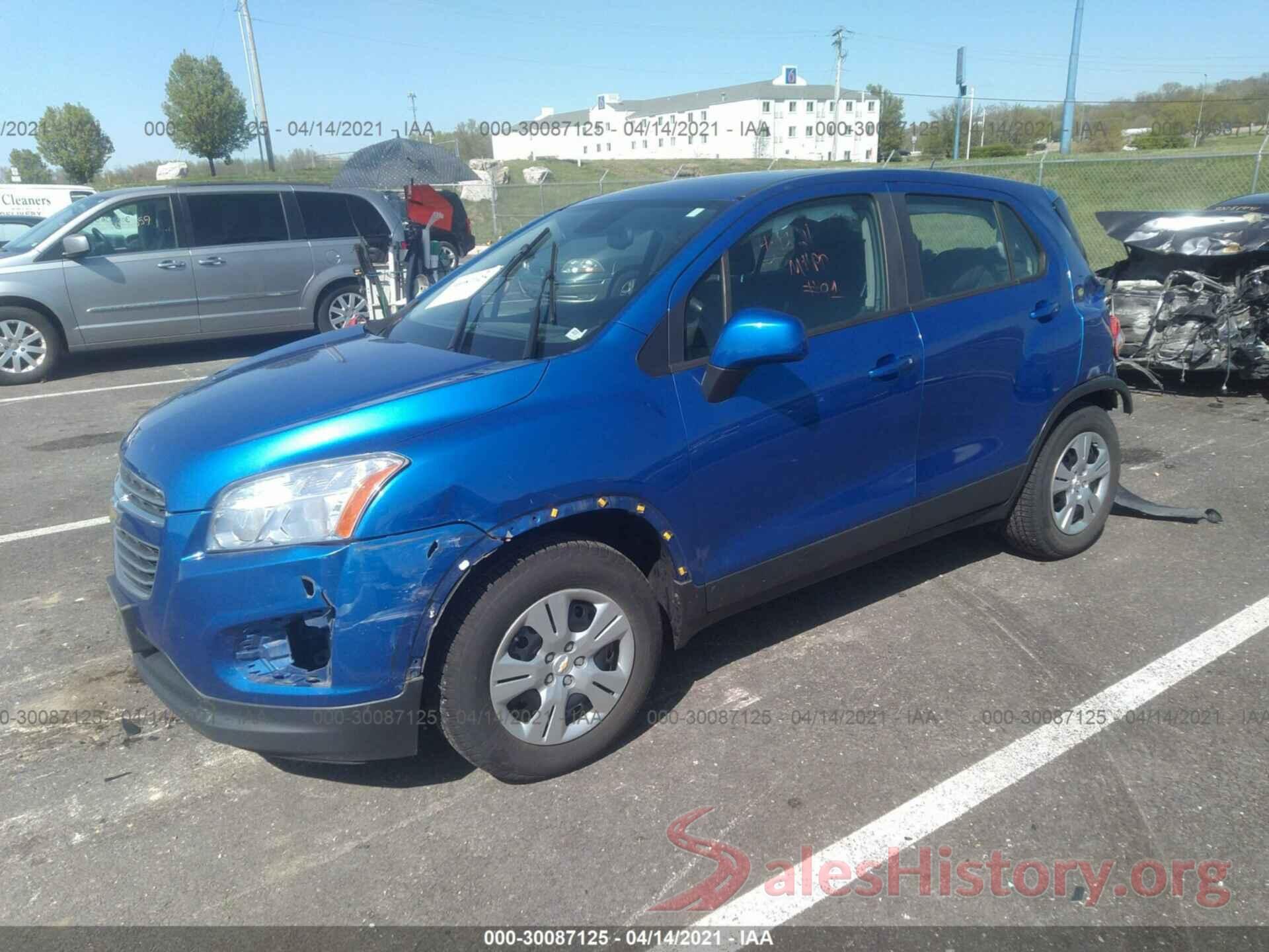 KL7CJKSB6GB598594 2016 CHEVROLET TRAX