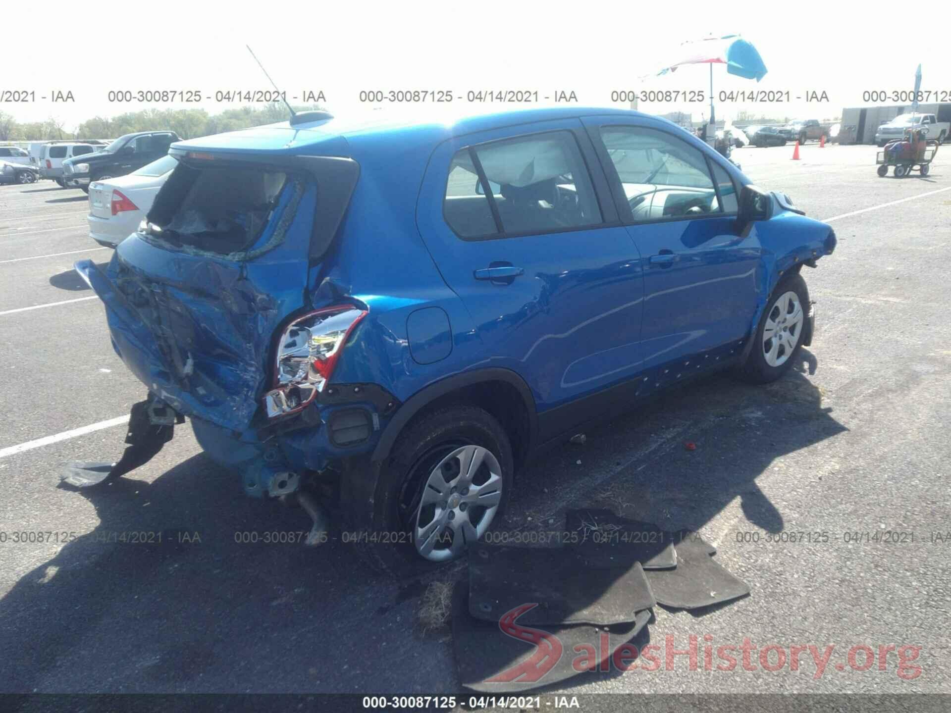 KL7CJKSB6GB598594 2016 CHEVROLET TRAX