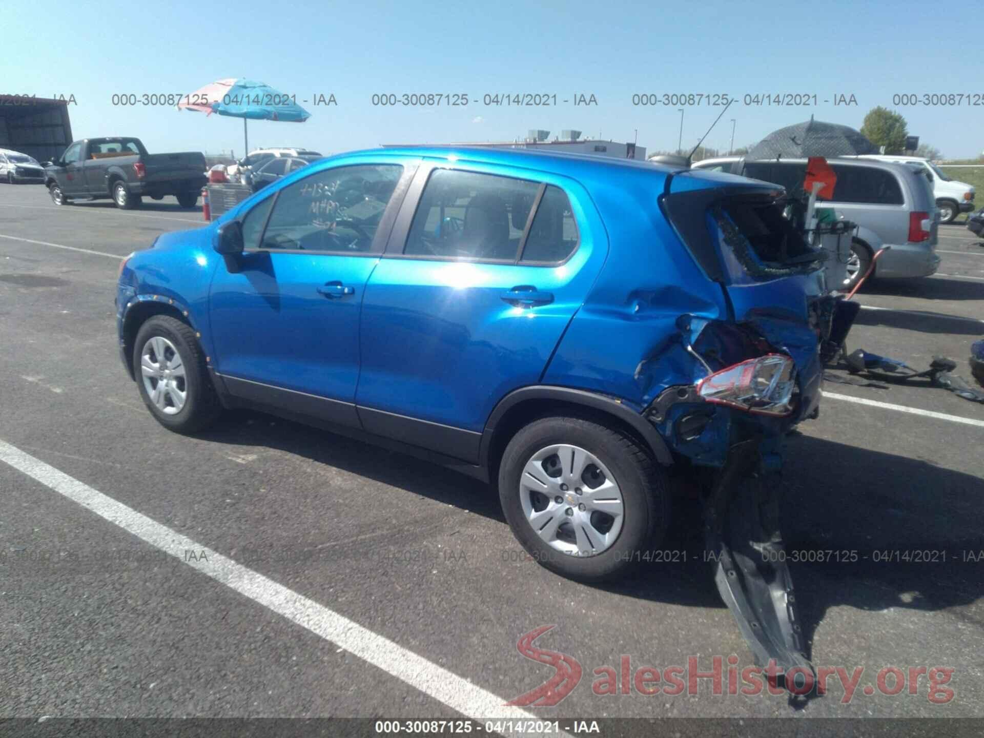 KL7CJKSB6GB598594 2016 CHEVROLET TRAX