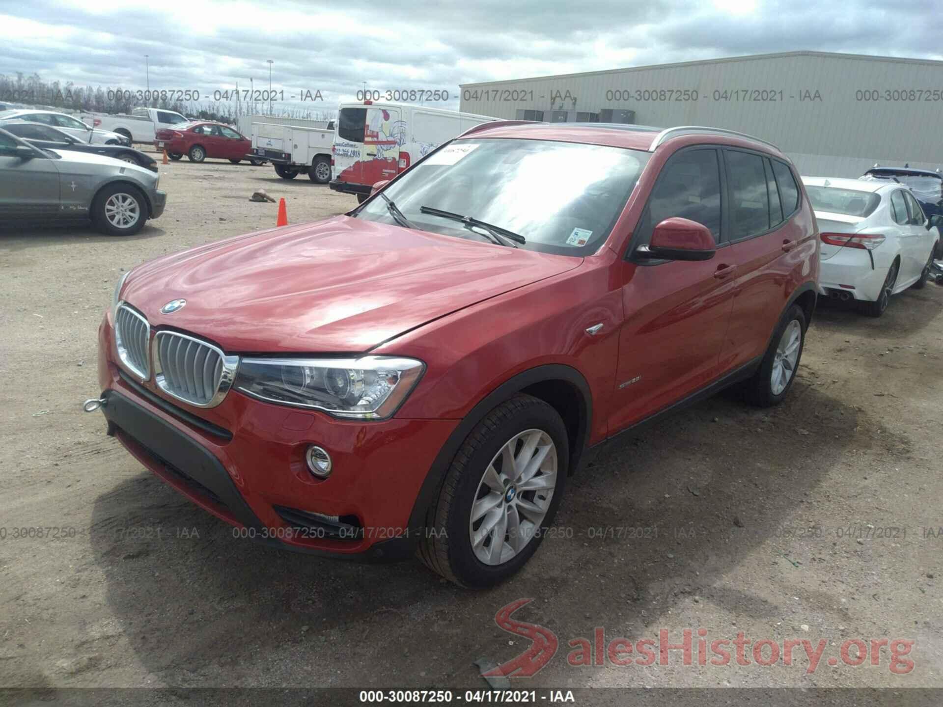 5UXWZ7C32H0V89321 2017 BMW X3